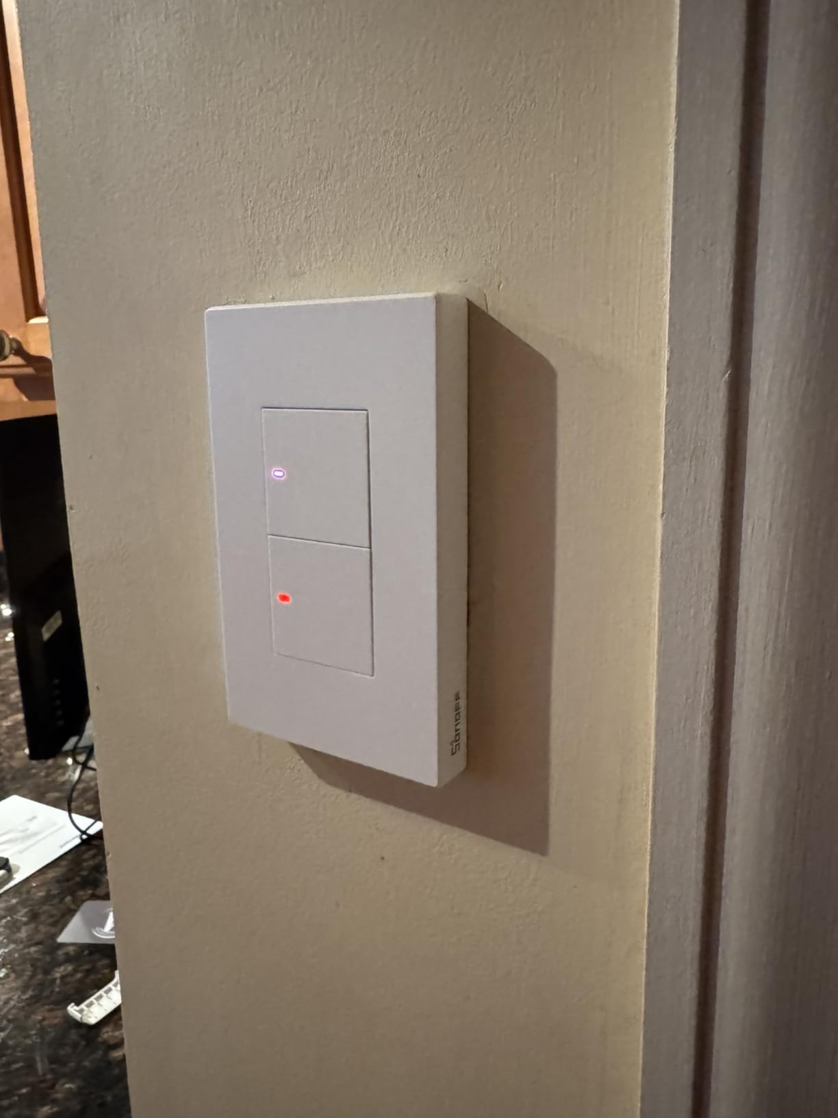 SONOFF Matter Smart Light Switch, 2.4GHz WiFi Light Switch, Neutral Wire Required Interruptor Inteligente, Smart Life Light Switch Compatible with Alexa and Google Home, 3 Gang M5-3C-120W customer photo 1