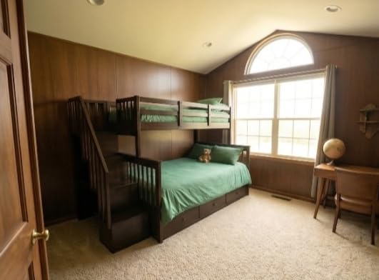 Harper & Bright Designs Wood Twin Over Full Bunk Bed with Drawers and Storage Staircase for Bedroom, Convertible to 2 Beds, Space Saving, Gray customer photo 2
