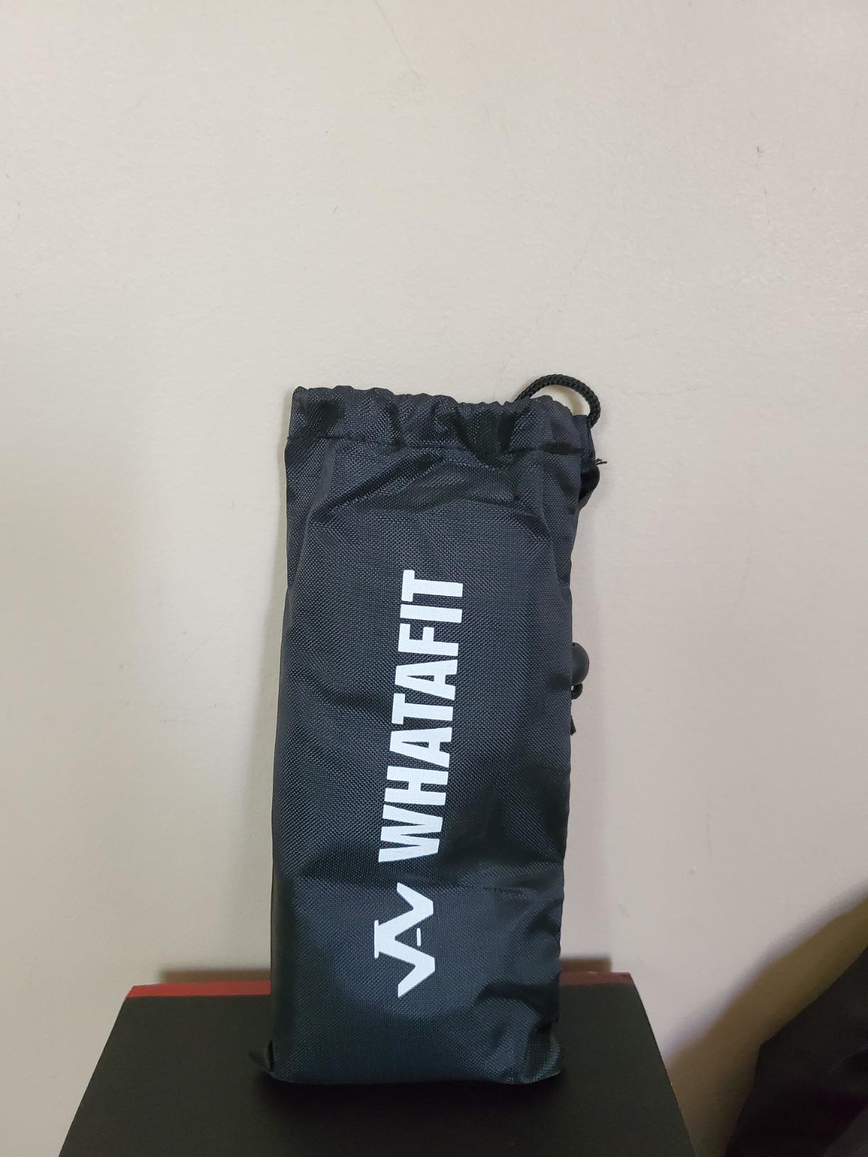 WHATAFIT Resistance Bands, 5 Level Exercise Bands with Handles for Workout | 10-30 lbs, stackable to 100. Natural latex, ankle straps, door anchor, guide. For strength, yoga,workout customer photo 2