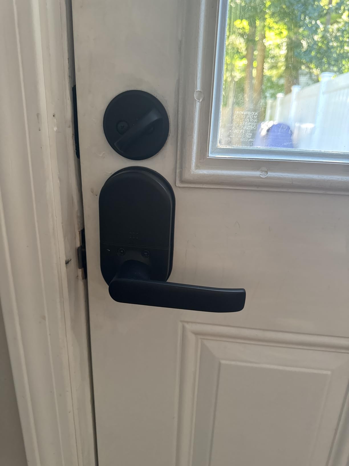Keypad Door Lock with Handle, Smart Keyless Entry with Code for Front Door | No App or Wi-Fi, Easy DIY Install, with 20 Passcodes and 2 Keys, Auto-Lock, One-Touch Lock, Passage Mode, Backlit Keypad customer photo 2