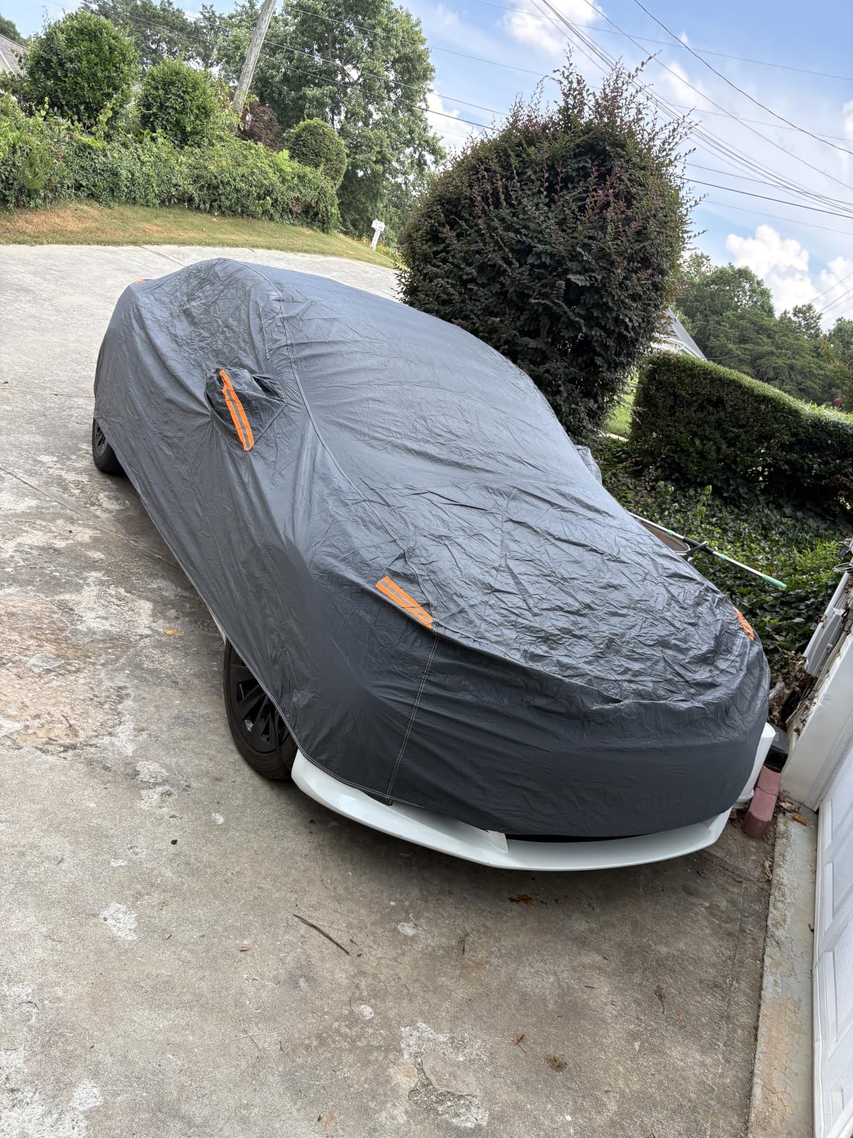 GUNHYI Premium Car Cover Custom Fit Infiniti Q50 Sedan 2013-2026, 16 Layers Heavy Duty Waterproof All Weather with Zipper Door customer photo 2
