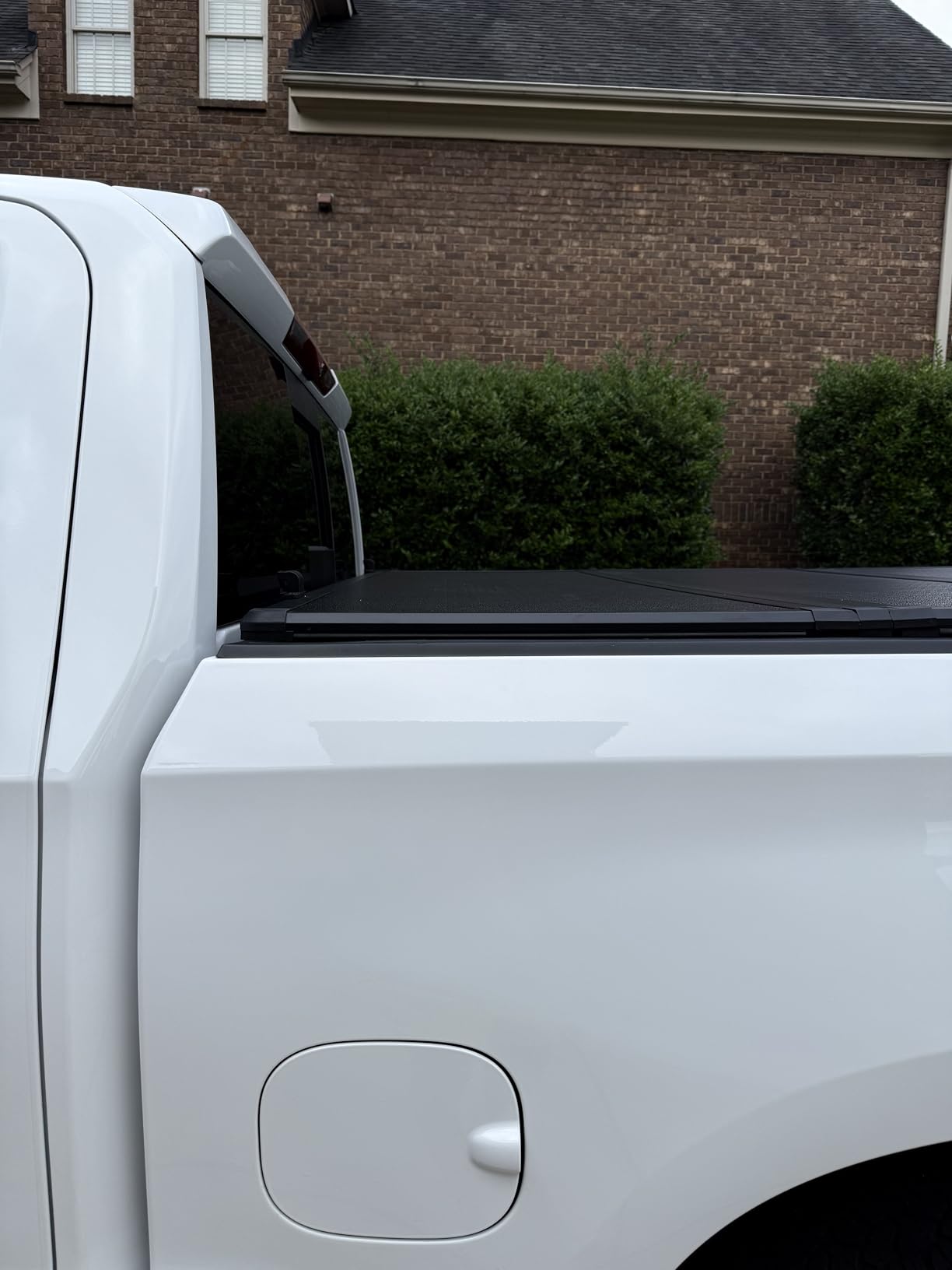 Hard Folding Truck Bed Tonneau Cover Compatible with Chevy Silverado & GMC Sierra 1500(2007-2026) 2500 3500 HD(2007-2019) 6.6 ft Standard Box(NO CarbonPro Bed), Tri Fold Style customer photo 1