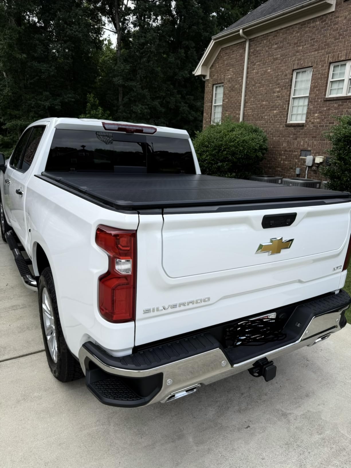 Hard Folding Truck Bed Tonneau Cover Compatible with Chevy Silverado & GMC Sierra 1500(2007-2026) 2500 3500 HD(2007-2019) 6.6 ft Standard Box(NO CarbonPro Bed), Tri Fold Style customer photo 2