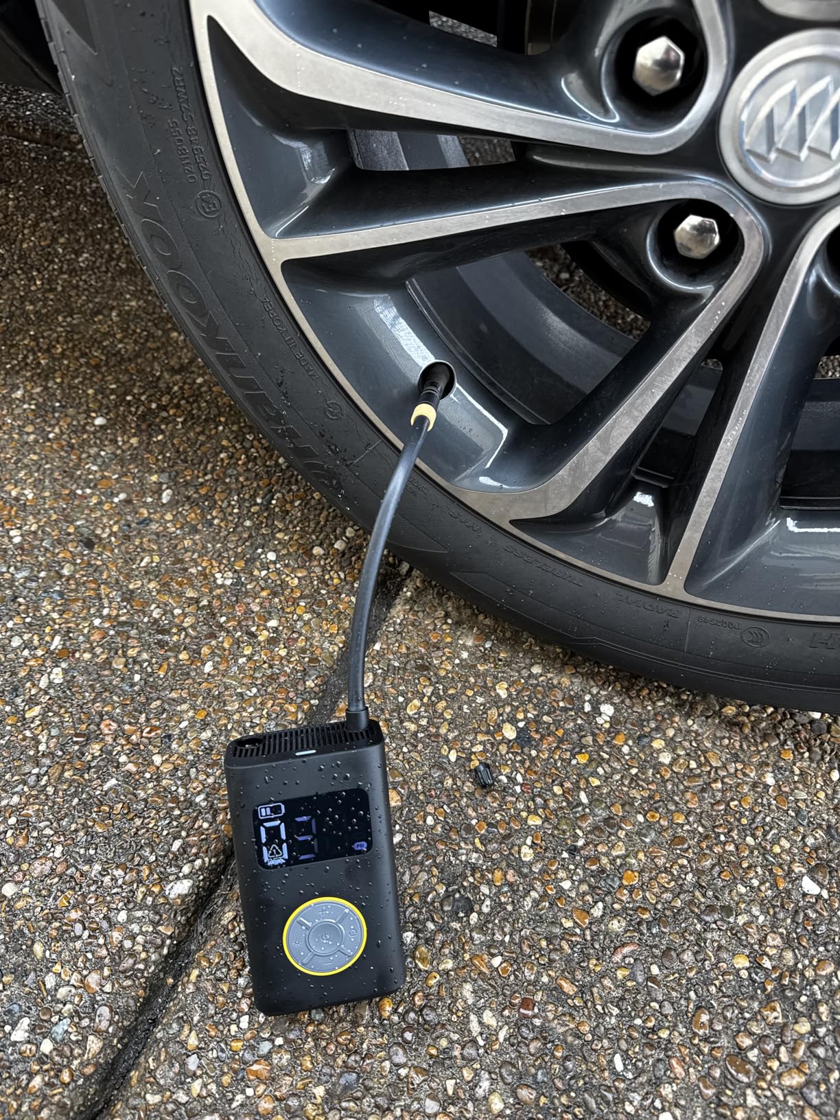 Fanttik X9 Pro Portable Tire Inflator for Compact Car, 1Min Fast Inflate | Digital Tire Pressure Gauge, Storage Design, Auto Stop, Powerful Battery, for Compact Car, Electric Bikes, Motorcycle, Ball customer photo 1