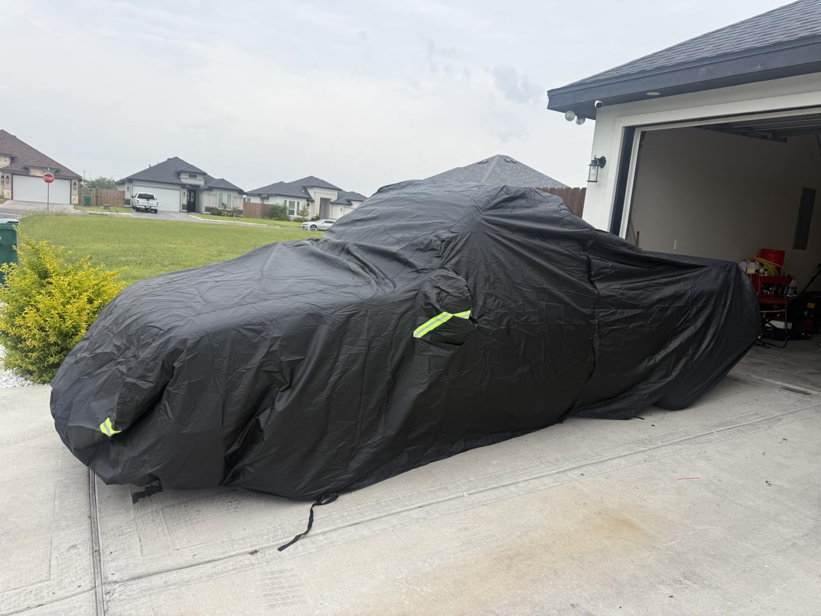 Sedan Car Cover Waterproof Outdoor Cover Fits 186-193 Inch | Fits Sedans, Waterproof Fabric, Full Exterior Coverage, Windproof Straps, UV & Dust Protection, Easy Door Access customer photo 2