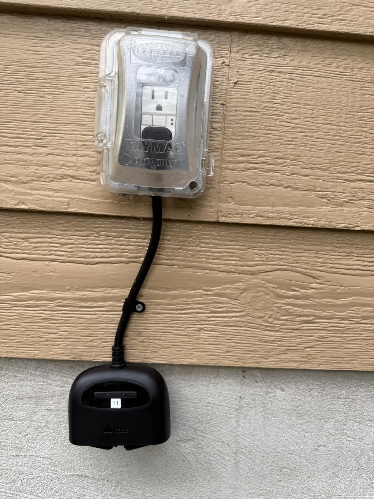 Kasa Matter Smart Outdoor Plug, Dual Outlet, IP64 Weather Resistance, Works with Apple HomeKit, Amazon Alexa, Google Home, SmartThings, 15A/1800W Max, ETL Certified, 2.4G Wi-Fi Only, EP40M customer photo 1
