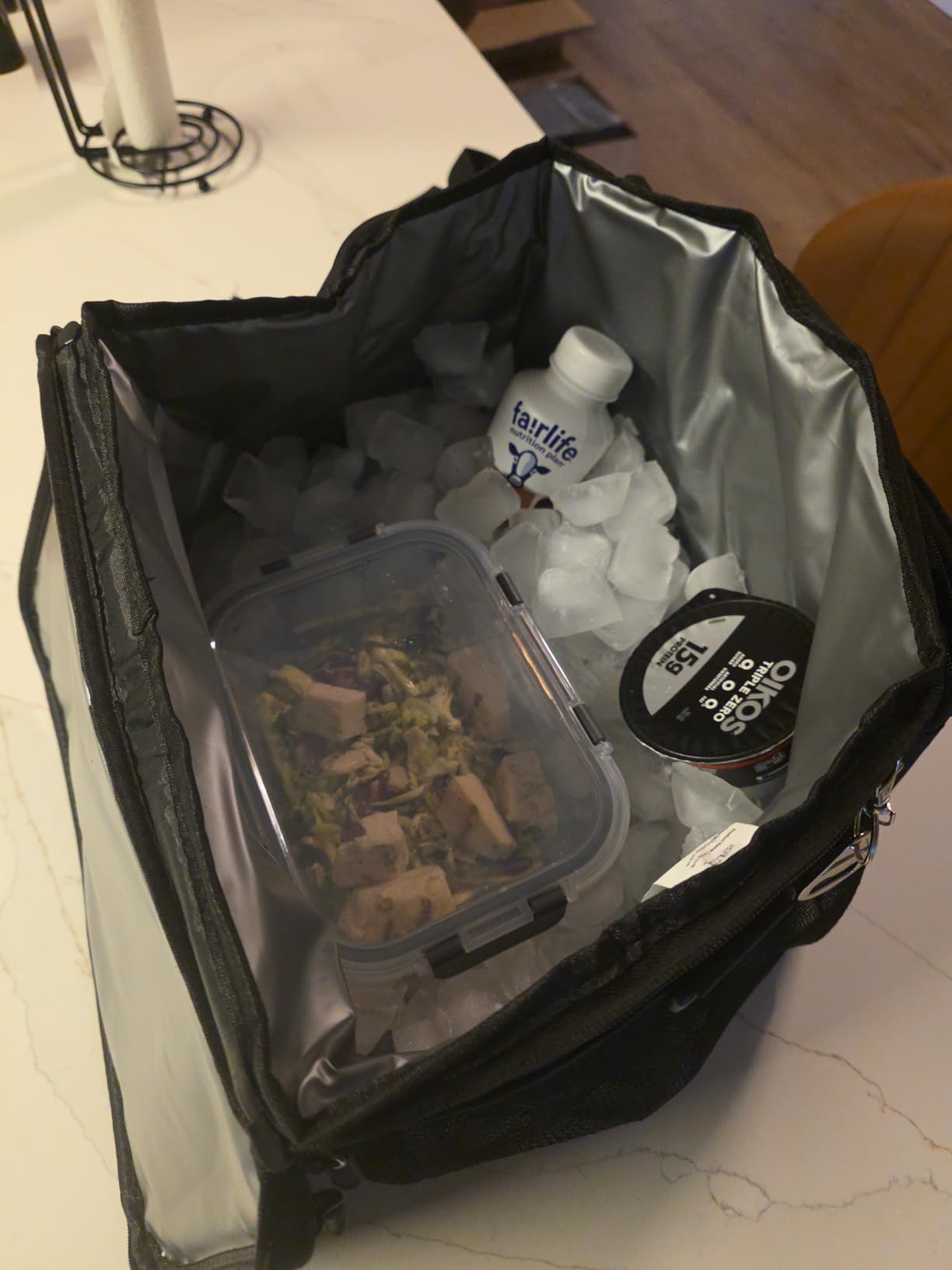 RealCool 35/45 Can Collapsible Soft Cooler Bag, Leakproof Ice Chest | 24h Cold (With Ice), Multi-Pockets, 5-Layer Insulation, Perfect For Lunch, Camping, Picnics, Beach, Road Trips, Work, Kayaking customer photo 2