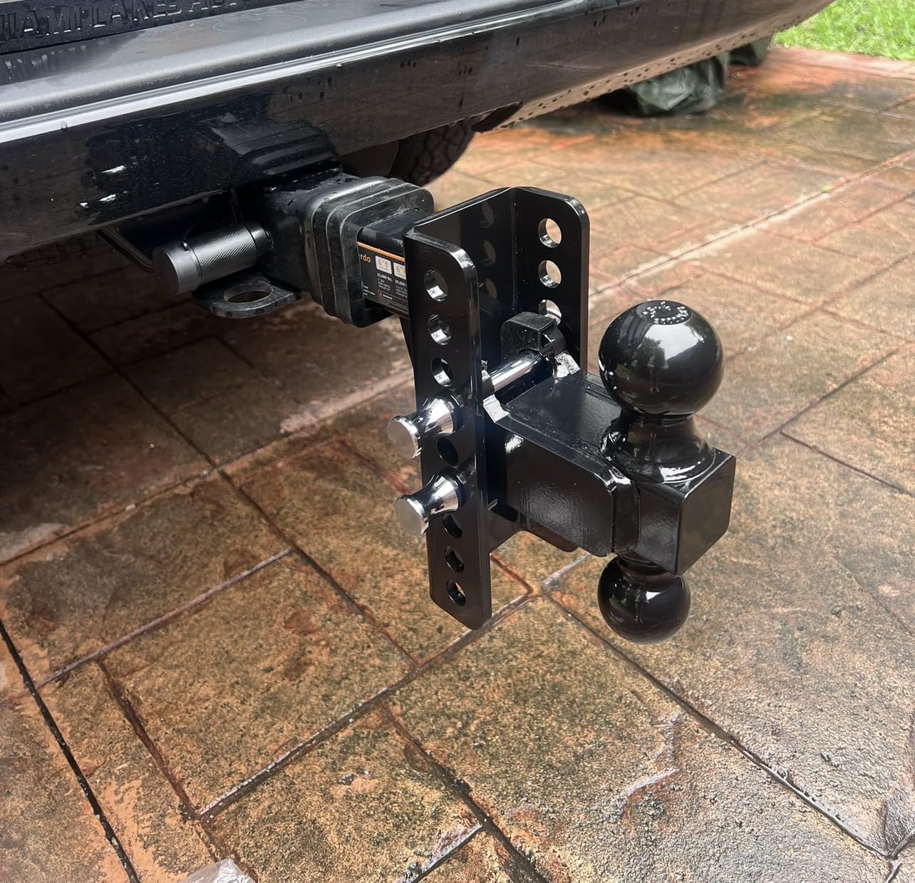 Adjustable Trailer Hitch - Drop Hitch - Tow Hitch with 2 inch Receiver - 6 inch Drop/Rise, 2