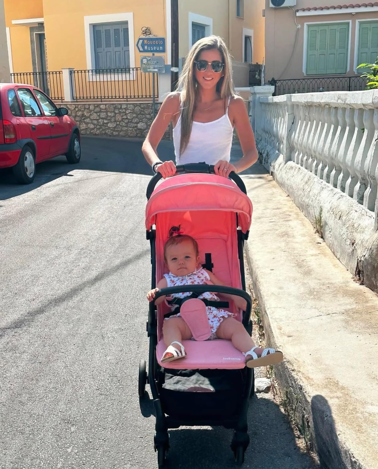 INFANS Ultra-Compact Fold Airplane Ready Travel Stroller, One-Hand Gravity Fold Near Flat Recline Seat, Foldable Toddler Stroller for Infant 6-36 Month customer photo 1