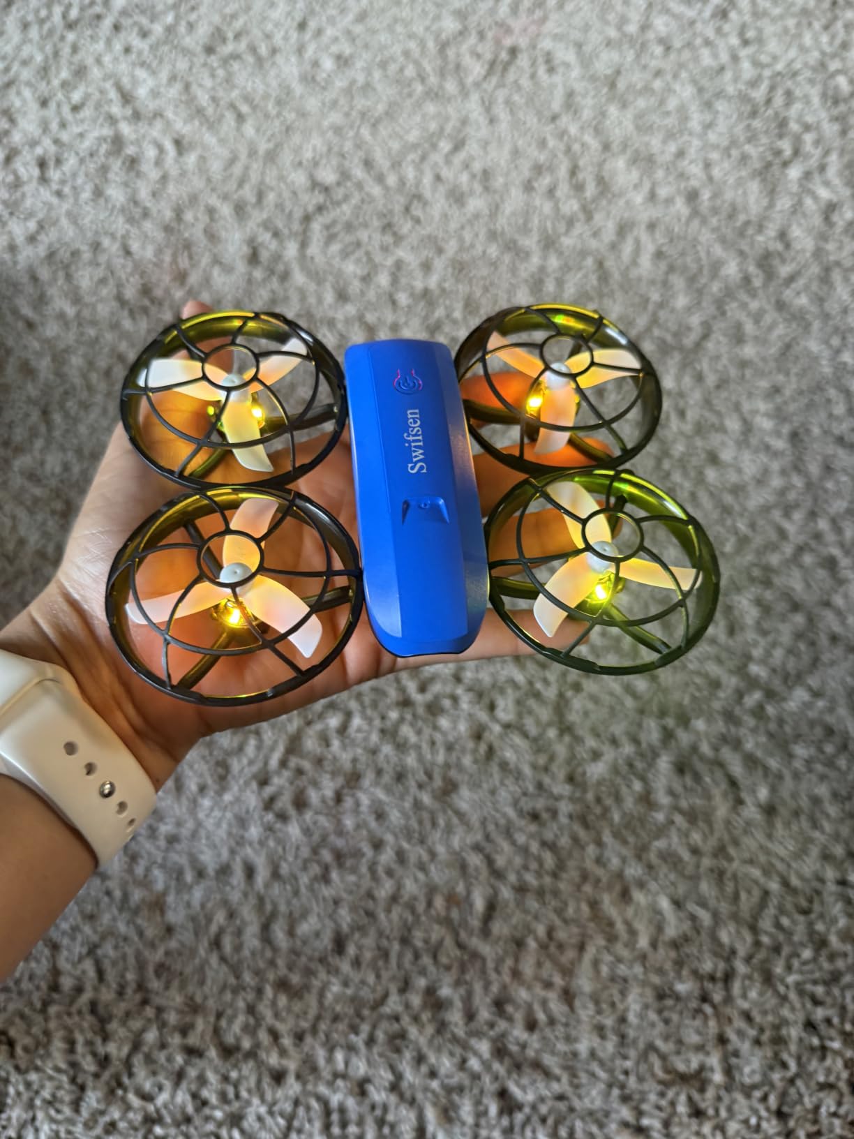 Swifsen Drones for Kids with Camera, RC Drone Indoor Small Helicopter, Birthday Gifts for Boys and Girls Beginners Friendly, Mini Quadcopter Toy With 2 Batteries, Propeller Protect, Altitude Hold customer photo 2