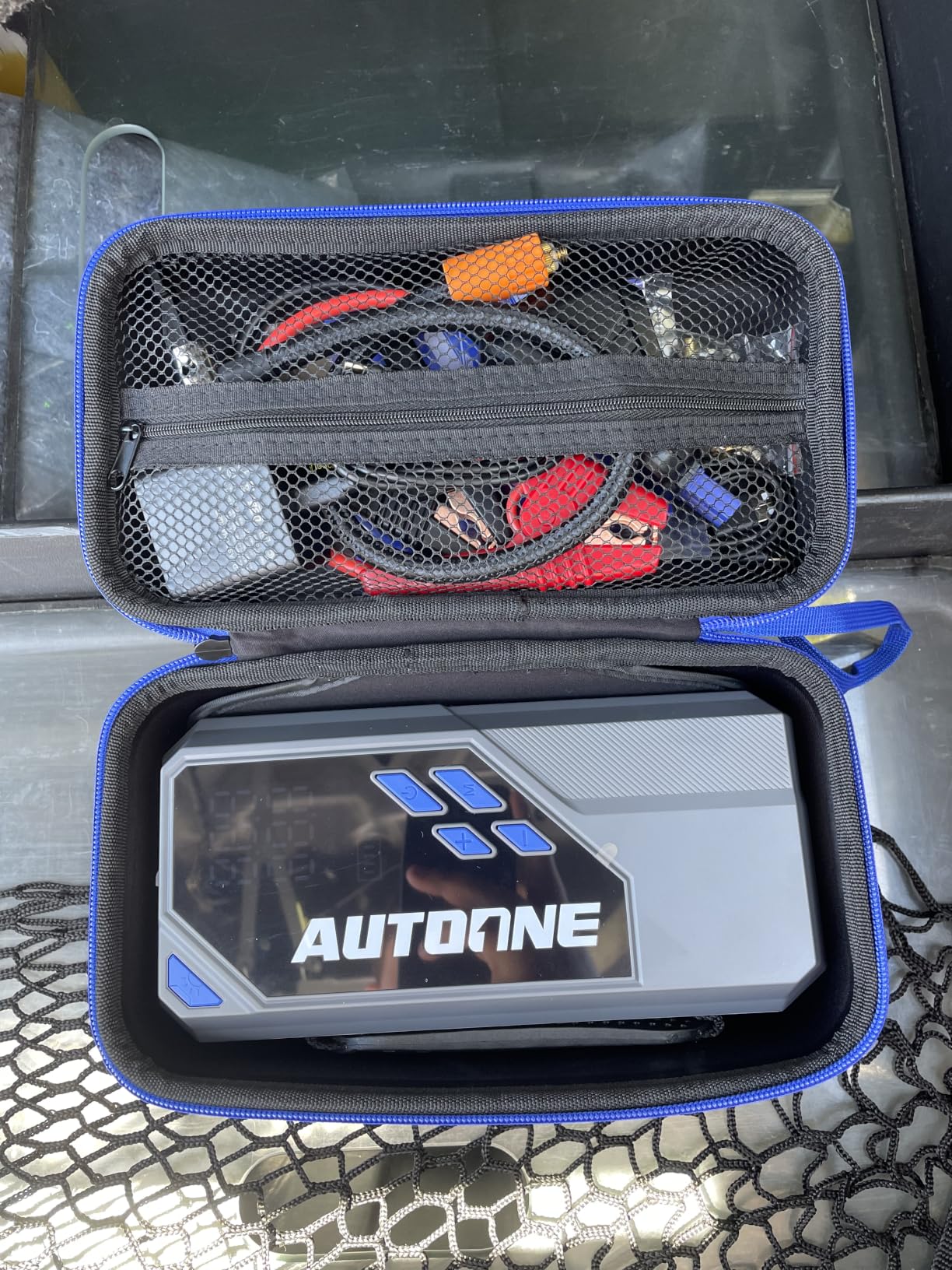 AUTOONE 6000A Car Battery Jump Starter Up to All Gas & 12L Diesel Engine, Car Battery Jumper Starter Portable 12V Jump Box with USB Output, Storage Case, LED Flashlight customer photo 1