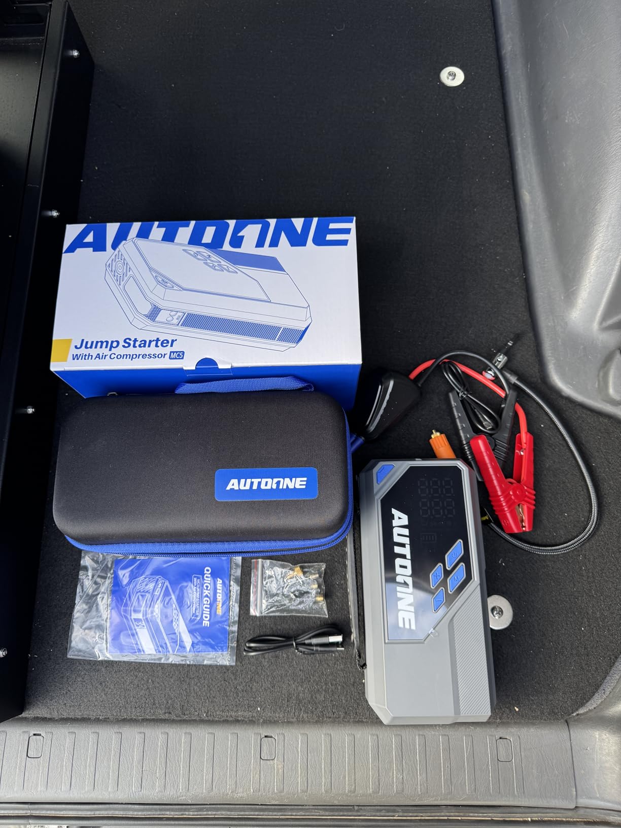 AUTOONE 6000A Car Battery Jump Starter Up to All Gas & 12L Diesel Engine, Car Battery Jumper Starter Portable 12V Jump Box with USB Output, Storage Case, LED Flashlight customer photo 2