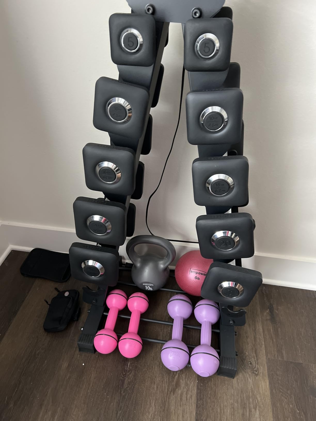 6-Tier Rack Compatible with Peloton Weights & Other Dumbbells customer photo 1
