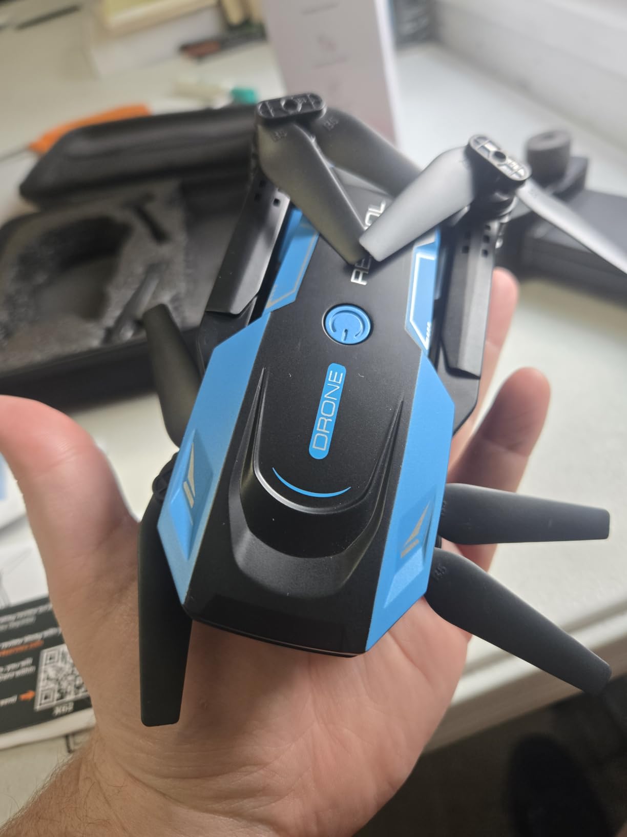 Drone with 1080P Camera - Foldable Remote Control RC Quadcopter FPV Drone with Gesture Control, 3D Flip, One Key Start, Emergency Stop, 2 Batteries, Toy Drone for Kids Adult Beginners customer photo 1