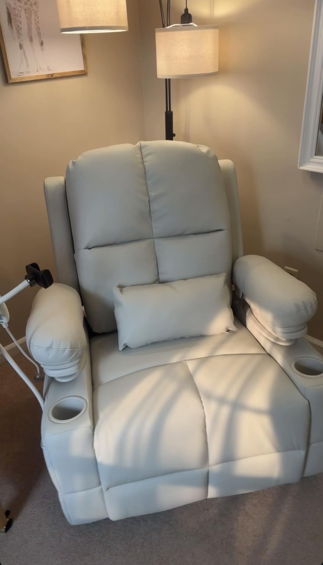 MAMAZING Lullapod Power Nursery Rocking Chair with HugAssist Armrest | Triple Motor Power Nursing Recliner with 270 Swivel Glider customer photo 2