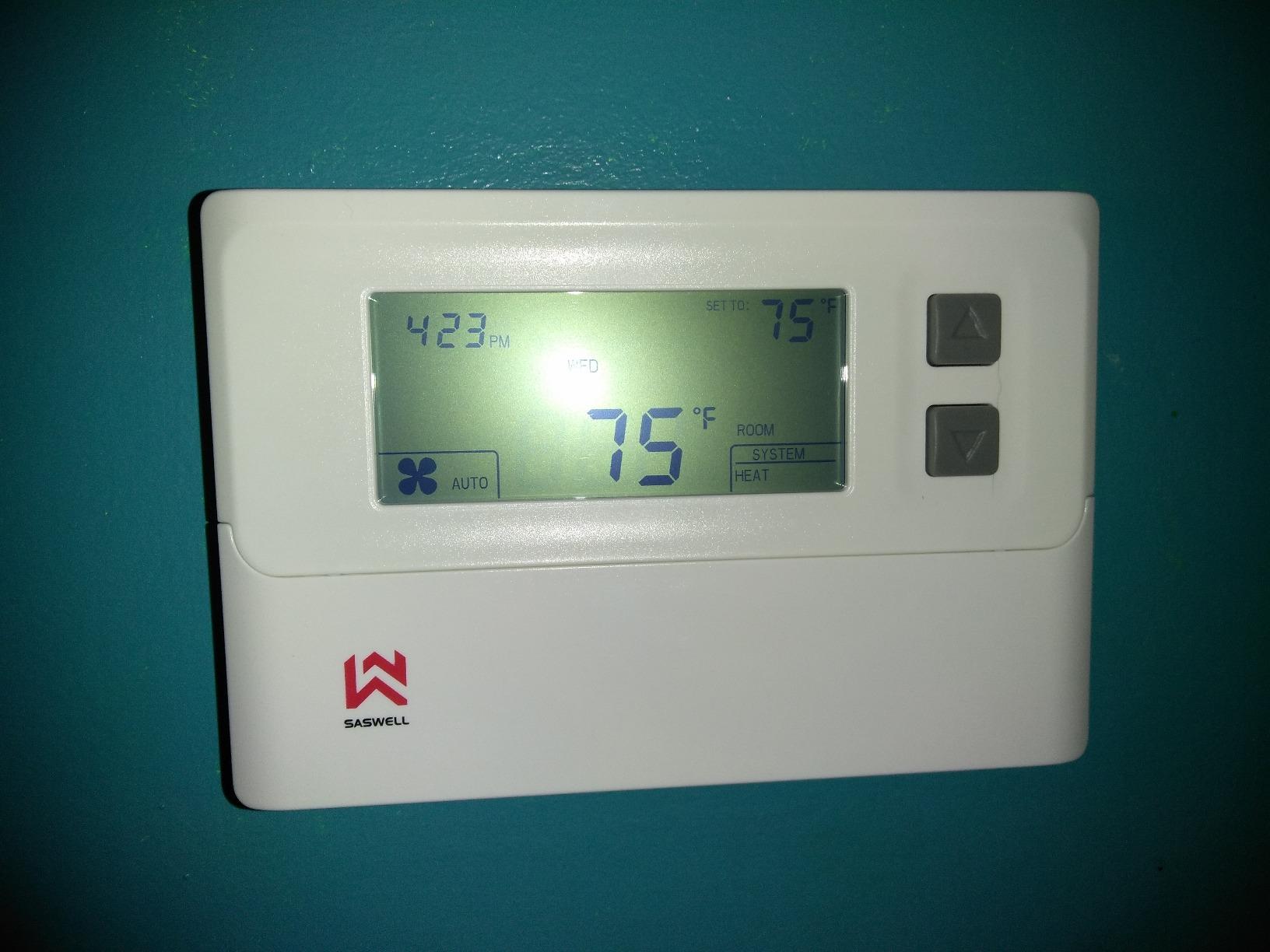 Smart Thermostat 3H/2C, WiFi Household Thermostat for Heat Pump and Conventional Multi-Stage System, Easy DIY Installation, Voice Control, Support Alexa and Google Home, C-Wire Required customer photo 1