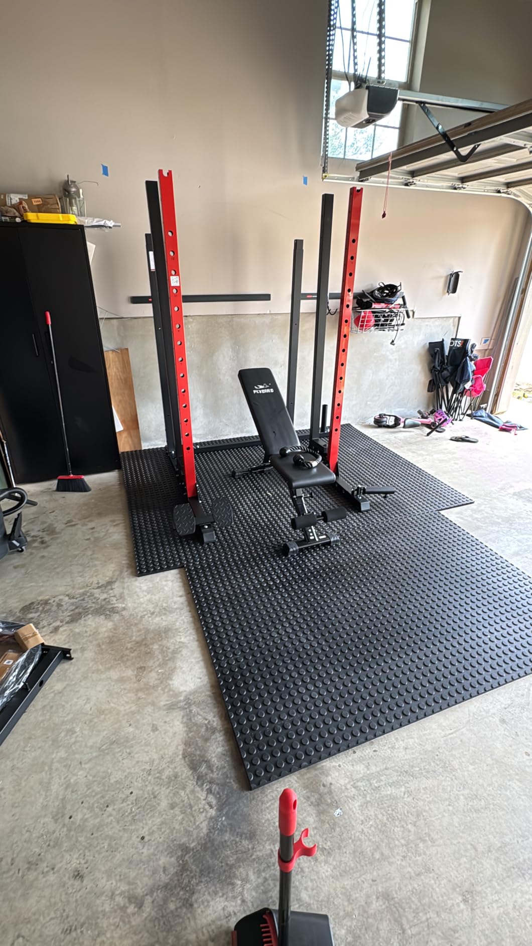 Power Cage Smith Machine with 2000LB Squat Rack Cable System | LAT Pulldown and Dual Pulley Cable Crossover with All-in-One Home Gym Machine, Adjustable Stations and Training Attachments customer photo 2