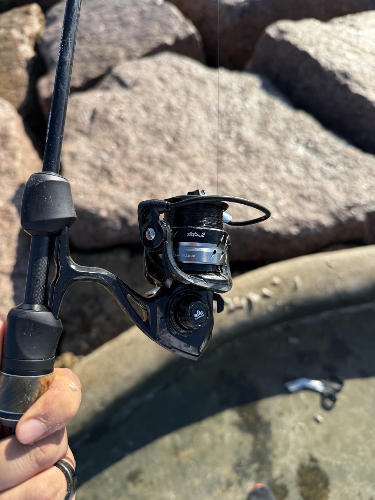 Handing LITE II Freshwater Spinning Reel | Fishing Reel for Freshwater Fishing, Bass & Trout, Aluminum Spool, Interchangeable Handle, 14.3 lb Max Drag customer photo 1