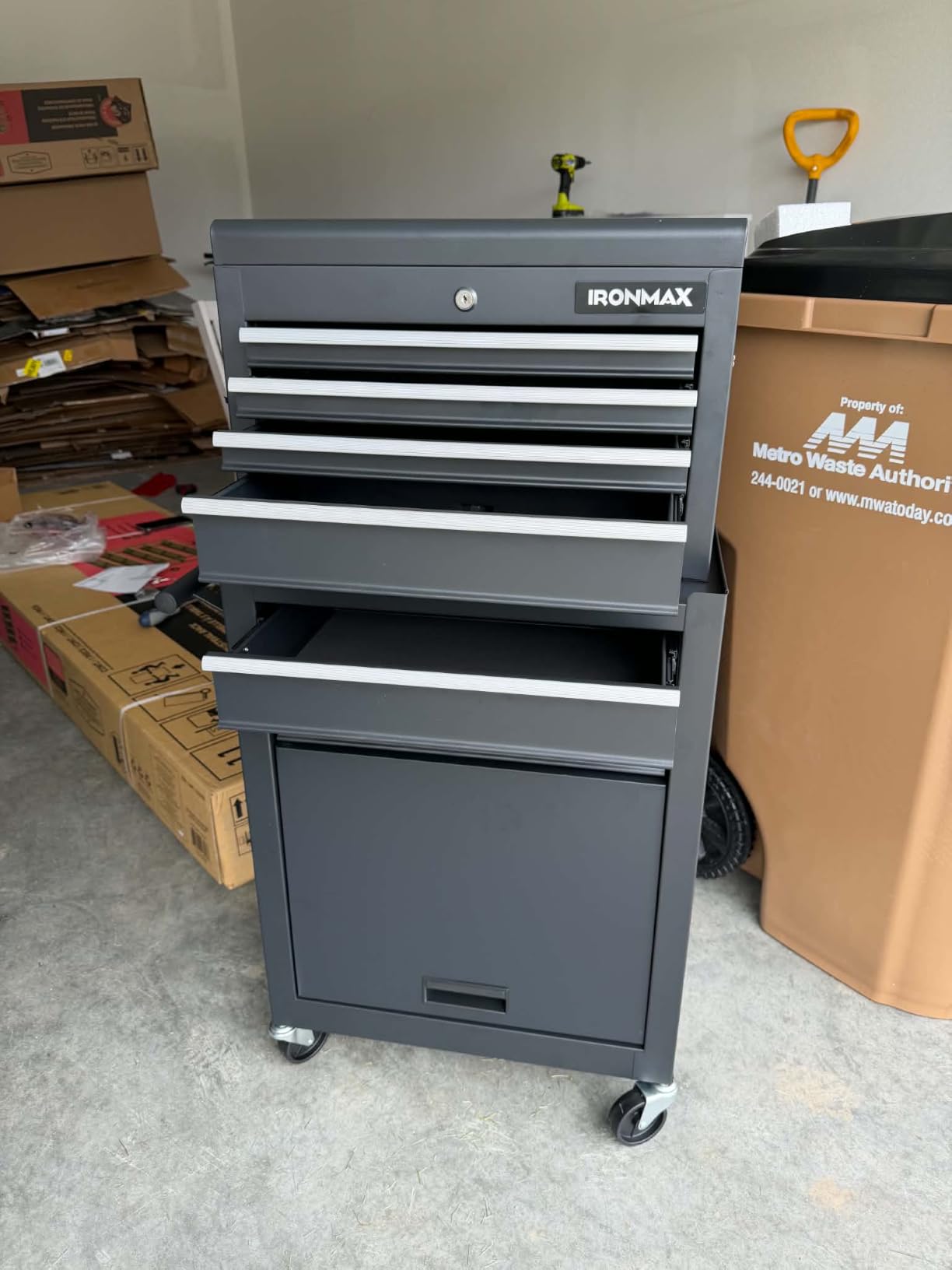 Goplus Tool Chest, 5 Drawers Rolling Tool Cabinet customer photo 2