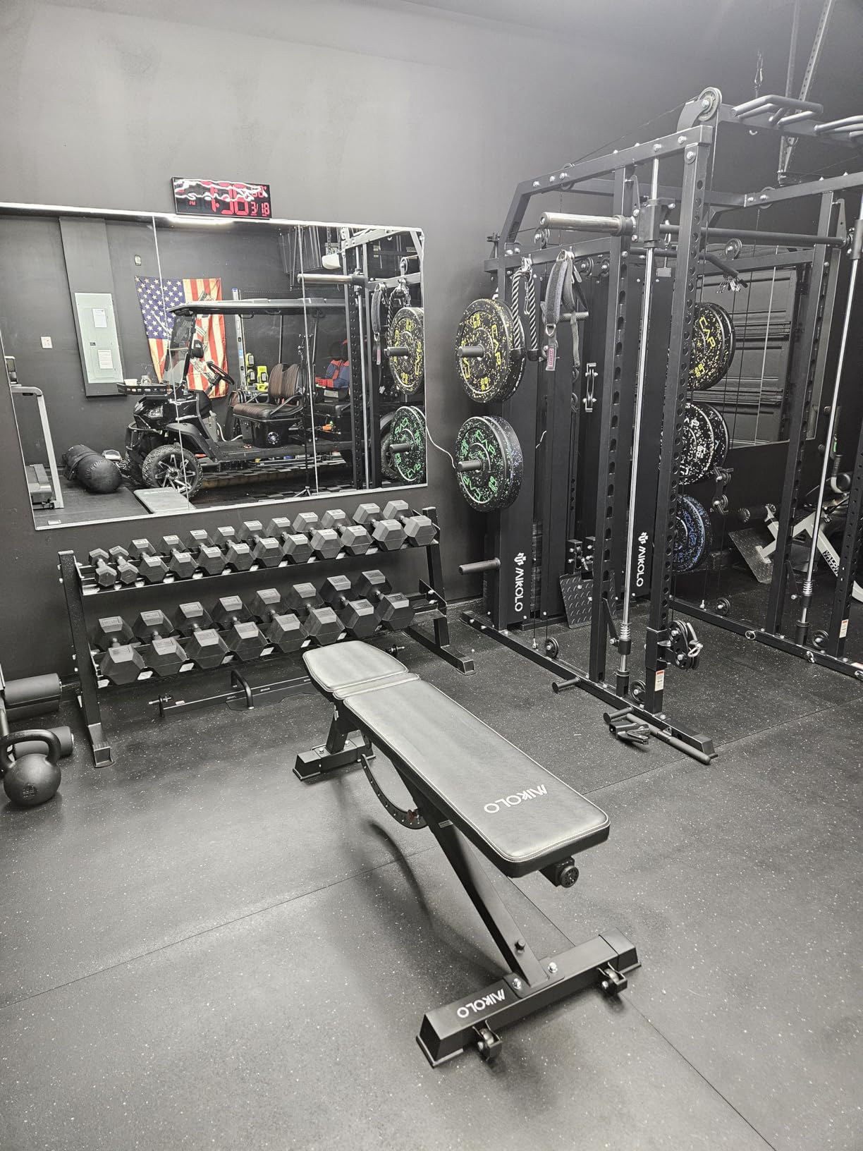 CAP 280 LB, 550 LB, 1200 LB Dumbbell Set with Horizontal 2-3 Tier Rack, Rubber Hex Free Weights, Home Gym Weight Set for Strength Training customer photo 2