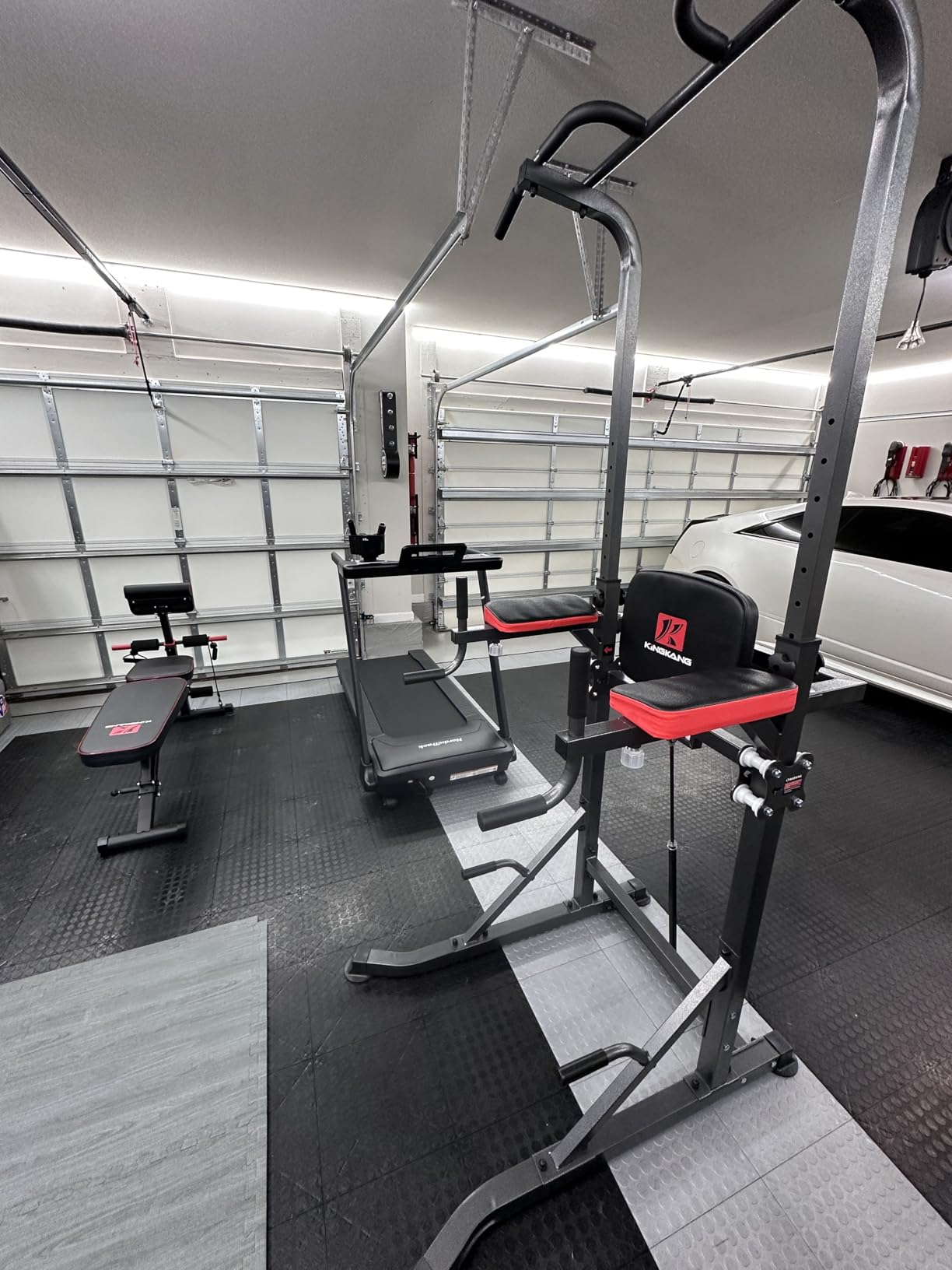 KINGKANG Assistive Power Tower,Dip Station & Pull Up Bar for Home Gym | Load 450 lbs|Suitable All Fitness Enthusiasts|9 Height Settings|Newly Upgraded customer photo 1