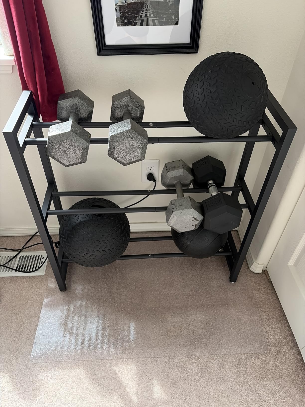 3 Tier Dumbbell Rack, Weight Rack for Home Gym customer photo 1