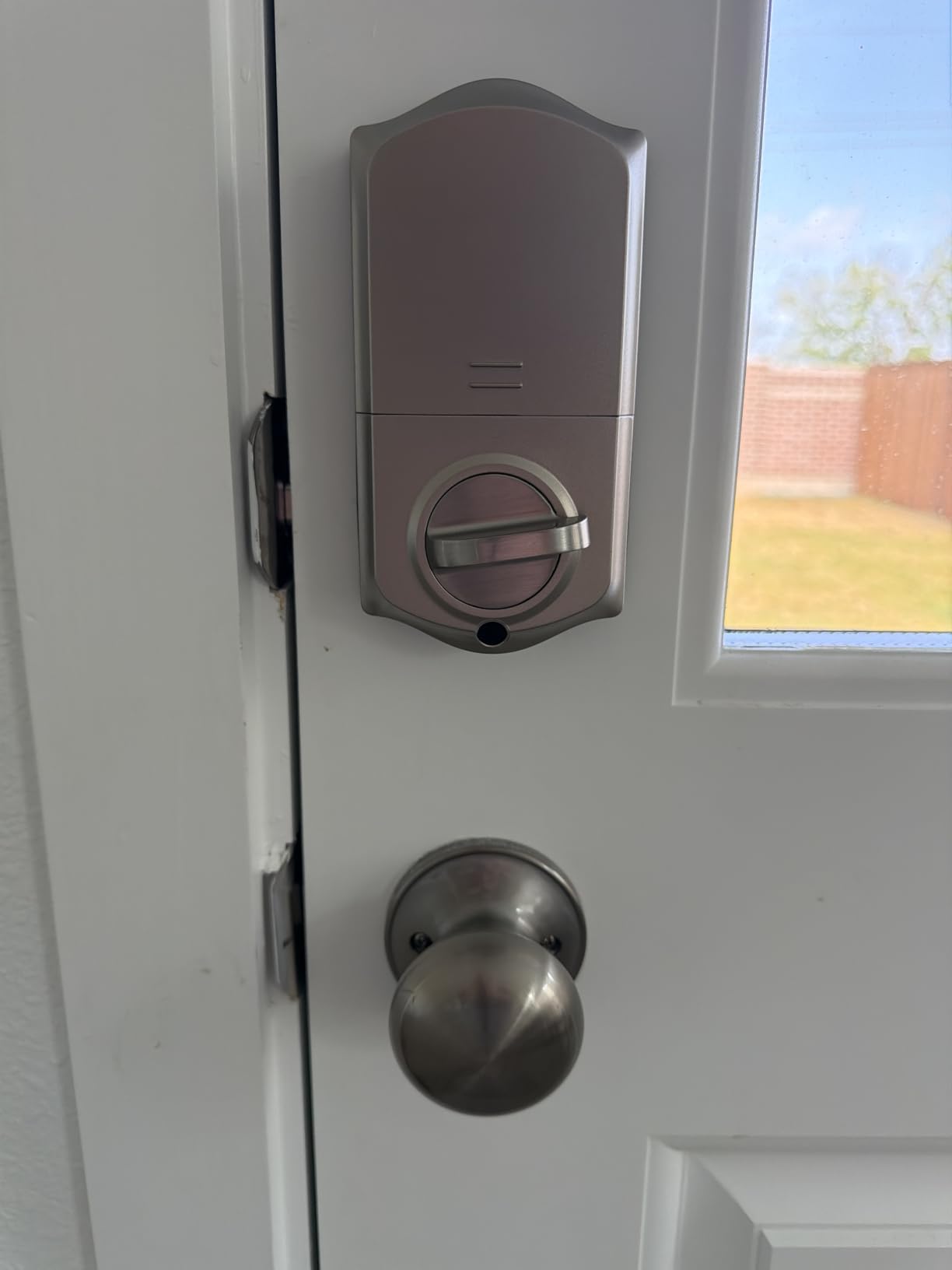 VE017 Fingerprint Smart Door Lock with App Control, Satin Nickel | 8-in-1 Keyless Entry, Remote User Management, Auto Lock, Electronic Touchscreen Keypad, USB-C Port, Deadbolt for Front Door customer photo 2