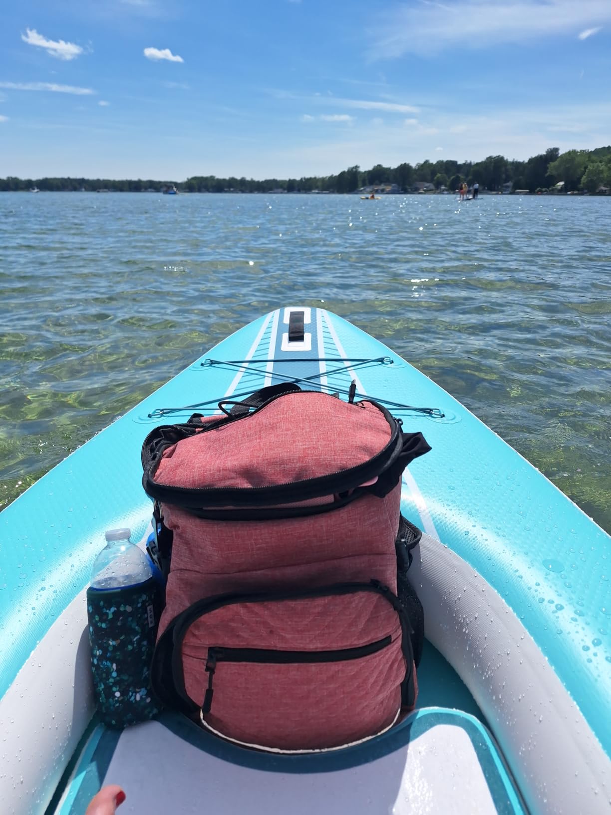 1-Person Inflatable Kayak with Drop-Stitch Floor, Lightweight, Portable, Durable Solo Kayak for Fishing, Touring, and Recreational Paddling, Blue (HIN Included) customer photo 1