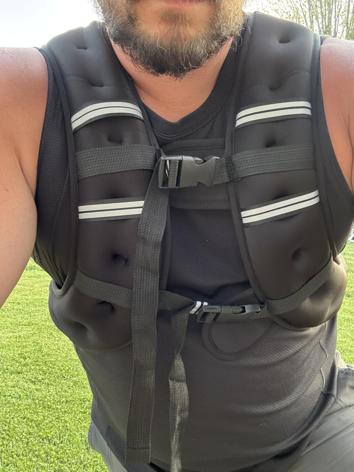 Ragebby Weighted Vest, 6lb/8lb/12lb/16lb/20lb/30lb for Men, Women with Reflective Stripe, Weight Vests Adjustable for Workout, Strength Training, Running, Fitness, Muscle Building, Weight Loss customer photo 2