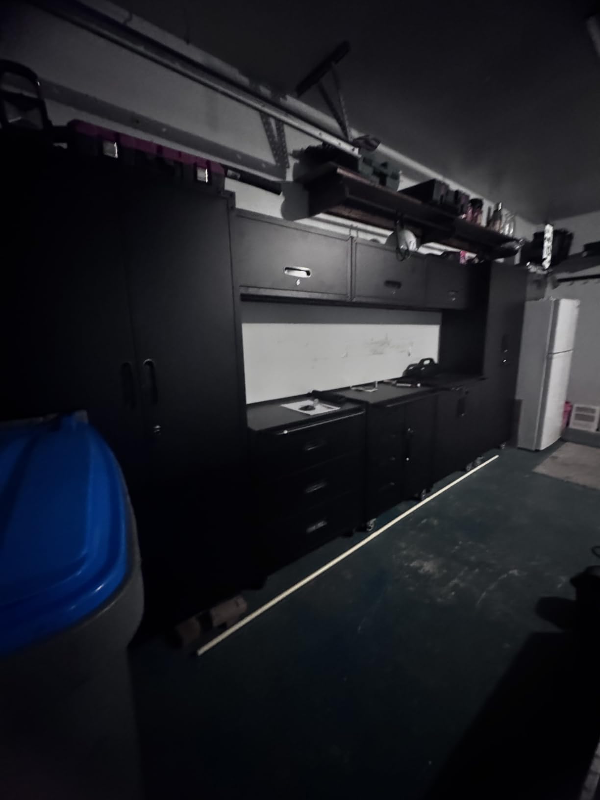 Garage Storage Cabinets System 5PCS Workshop Set with Drawers Locking Heavy Duty Rolling Cart with Adjustable Shelves Garage Tool Workbench Cabinets (5 PCS-2) customer photo 2