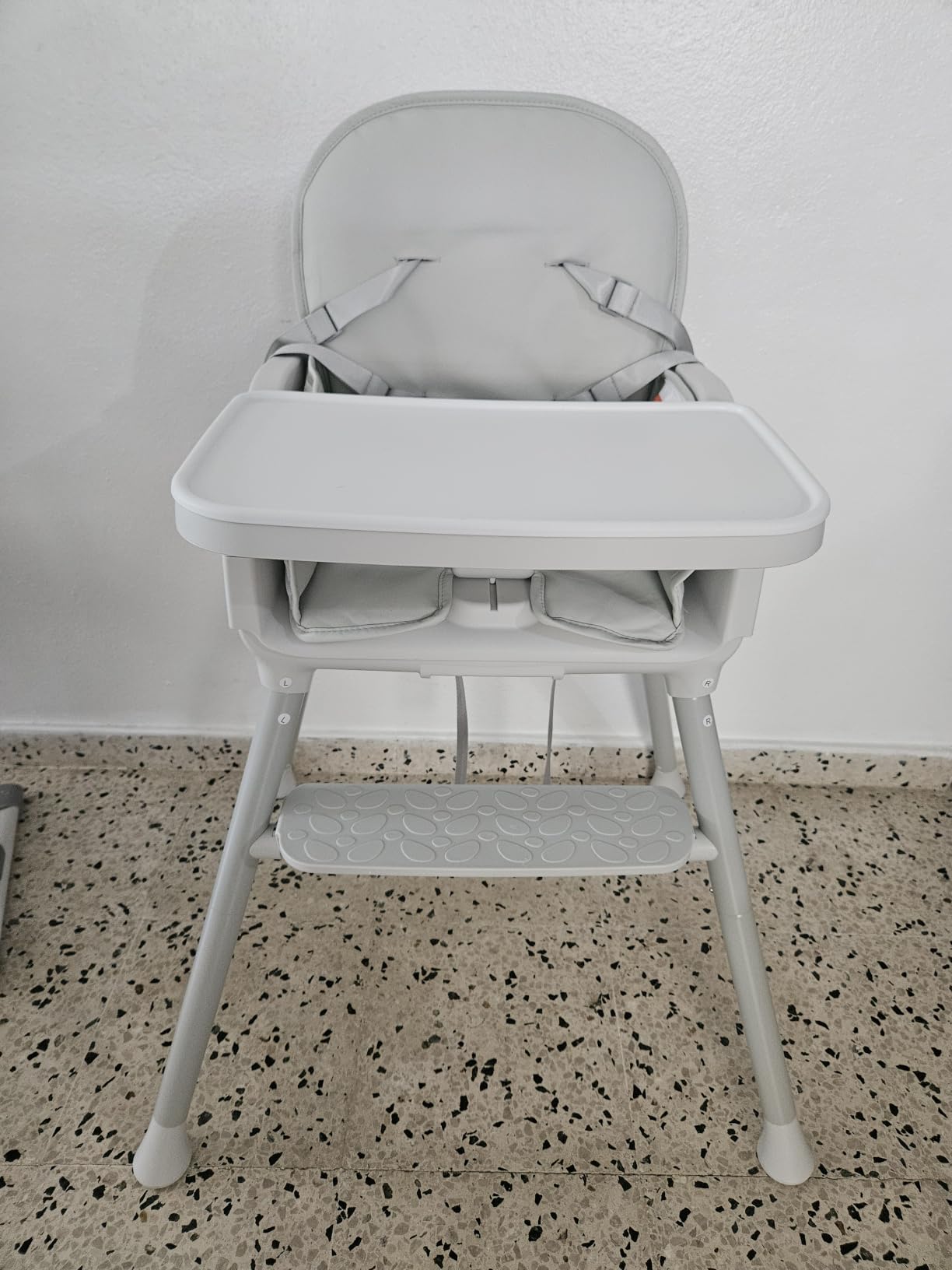 Obee Odee 3-in-1 Portable Baby High Chair for Babies and Toddlers (Grey) | Foldable High Chair for Toddlers with Adjustable Legs & Easy Clean Tray, Travel HighChairs for Indoor and Outdoor Use customer photo 2