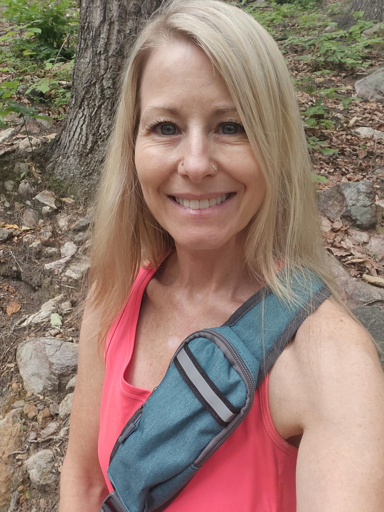 WATERFLY RFID Crossbody Sling Backpack customer photo 2
