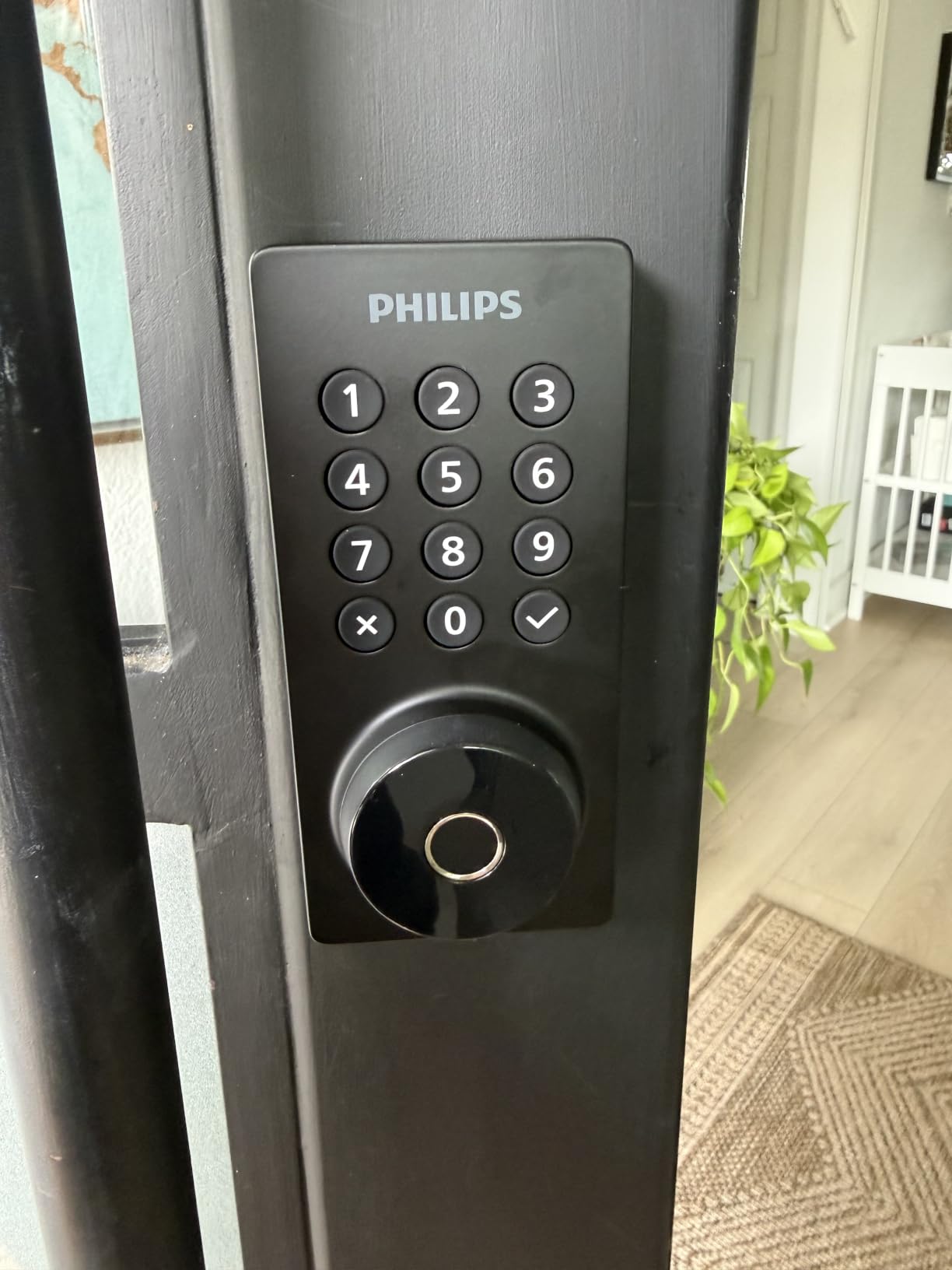 Philips Wi-Fi Smart Deadbolt Lock, Keyless Entry Door Locks for Front Door | Code / Fingerprint / APP Unlock, Remote Access, Alexa Google Voice Unlock, Auto Lock, Built in WiF, Backlit Touchscreen customer photo 2