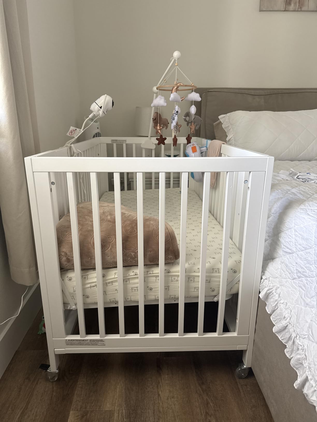 Babyletto Rolli All-Stages 9-in-1 Convertible Baby Crib, Honey | GREENGUARD Gold Certified - Converts From Bassinet to Crib, Toddler Bed, Daybed & Junior Bed - 5 Conversion Kits Included customer photo 2