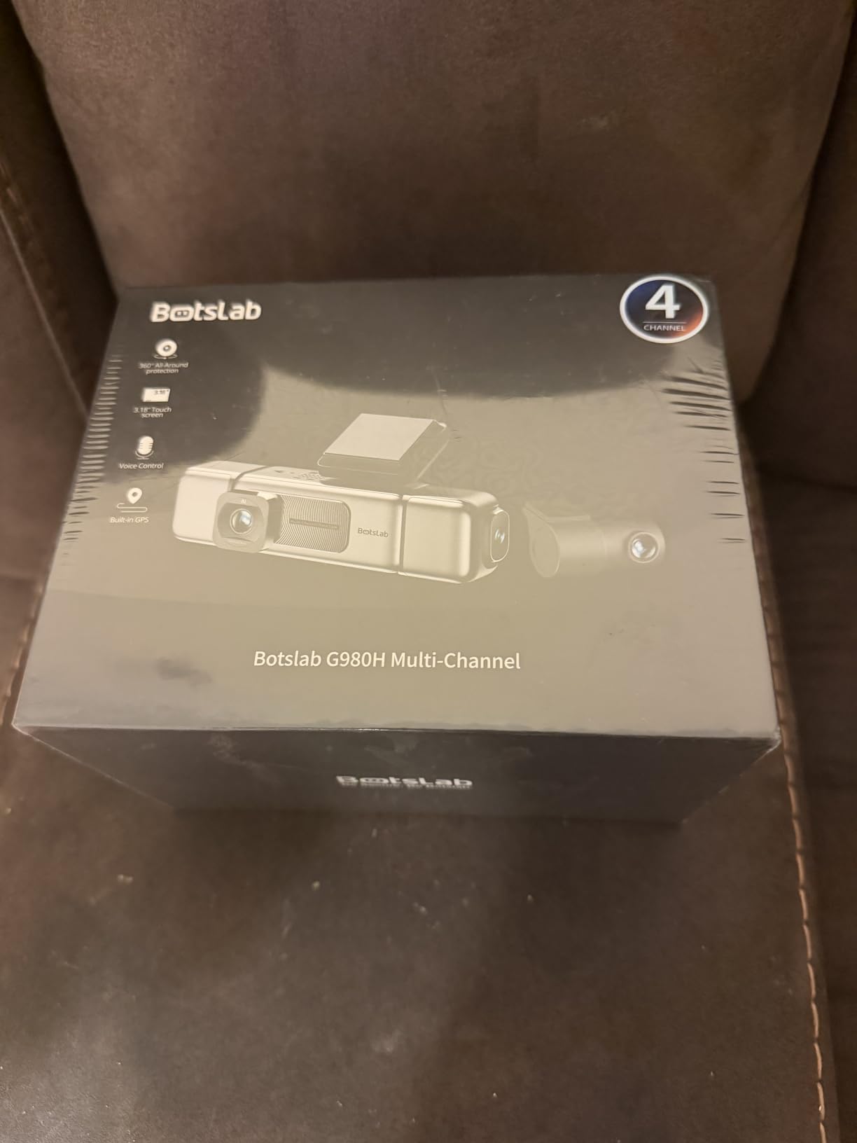 BOTSLAB 3K 4 Channel Dash Cam, 360° All-Around View, Front/Rear/Inside Car Cameras with 3.18