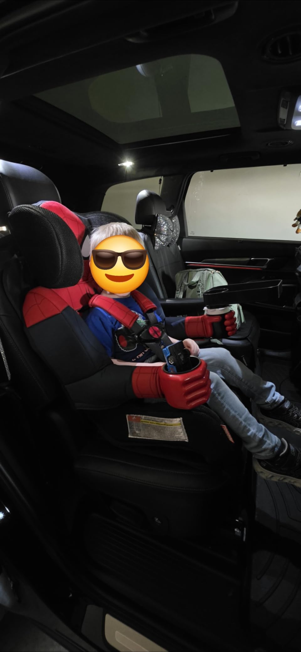 KidsEmbrace 2-in-1 Car Seat, Forward-Facing Harness (26.5-65 lbs) and Booster Mode (40-100 lbs), Latch, Premium Fit with Multi-Position Headrest, Harness and Recline - Marvel Spider-Man customer photo 2