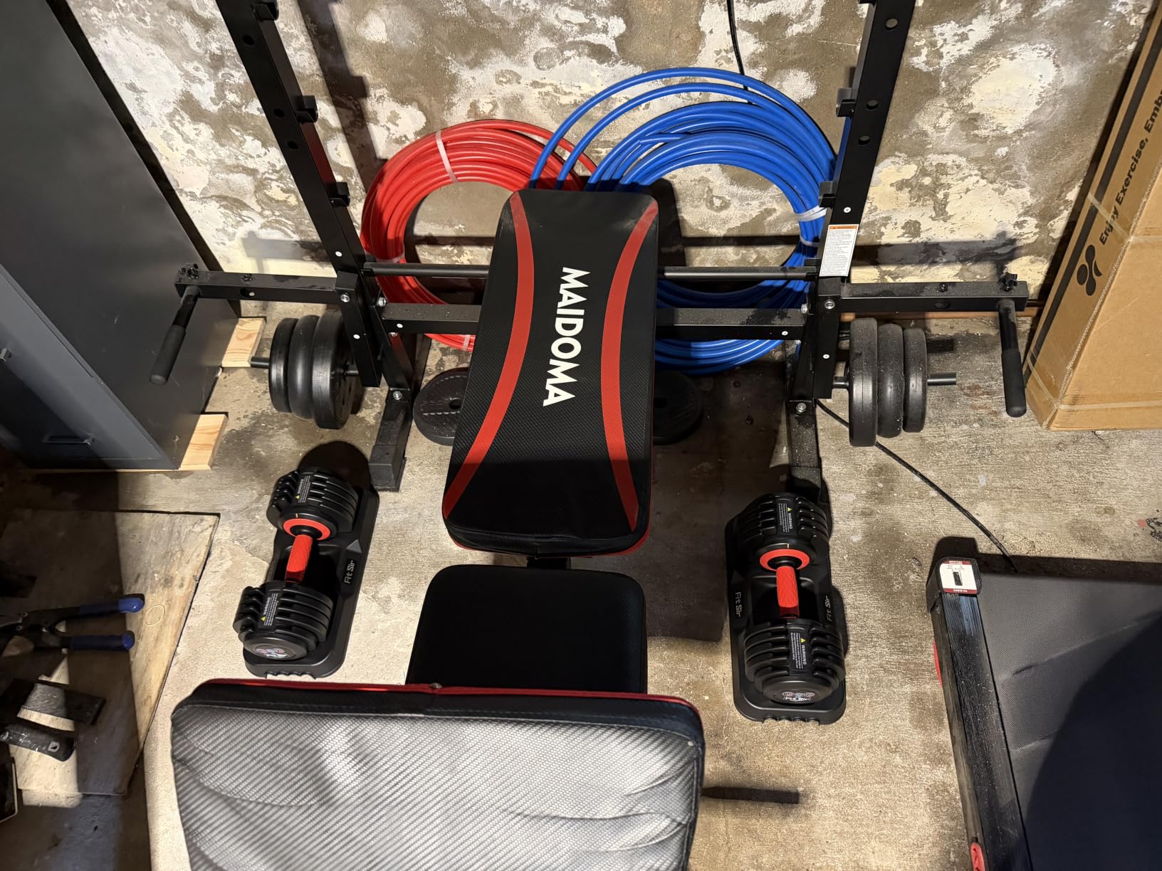 Adjustable Dumbbell Set, 10-in-1 25LB/50LB/90LB Adjustable Dumbbells with Safe Locking System, Enclosed Storage Tray, 1 Sec Fast Adjustment customer photo 1
