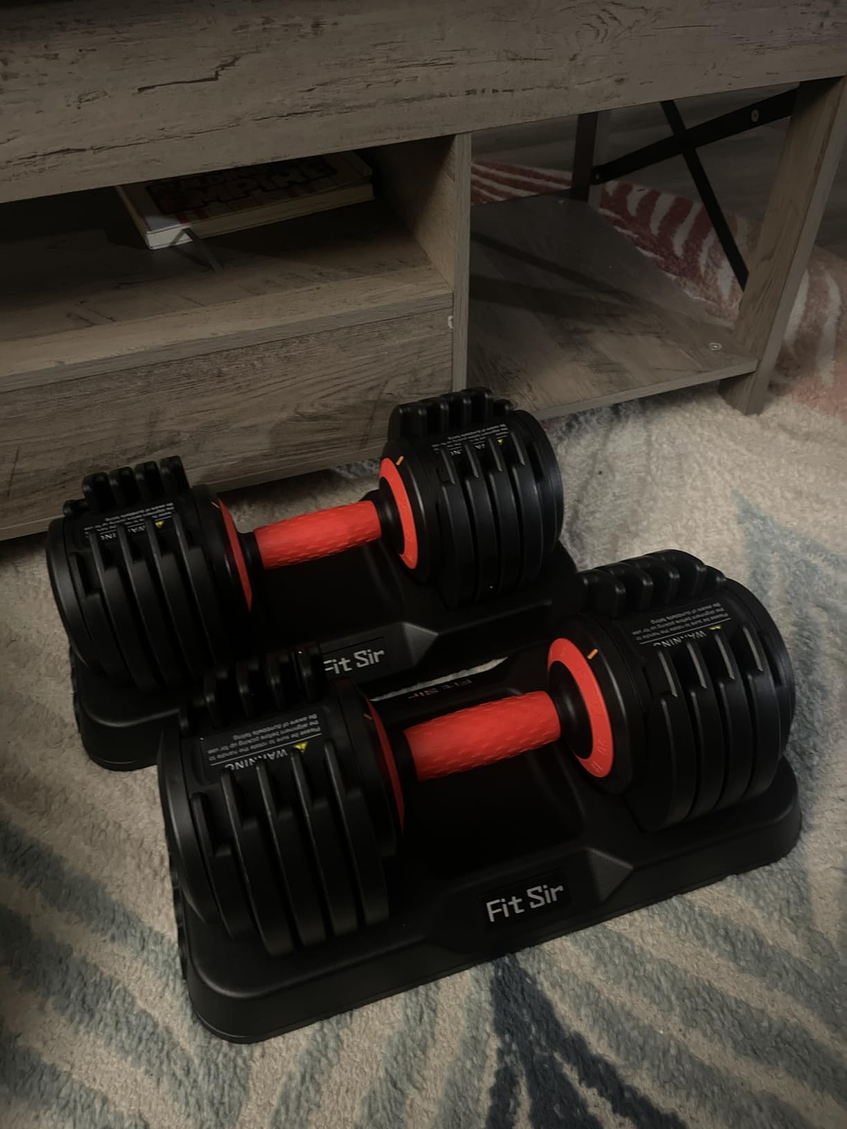 Adjustable Dumbbell Set, 10-in-1 25LB/50LB/90LB Adjustable Dumbbells with Safe Locking System, Enclosed Storage Tray, 1 Sec Fast Adjustment customer photo 2