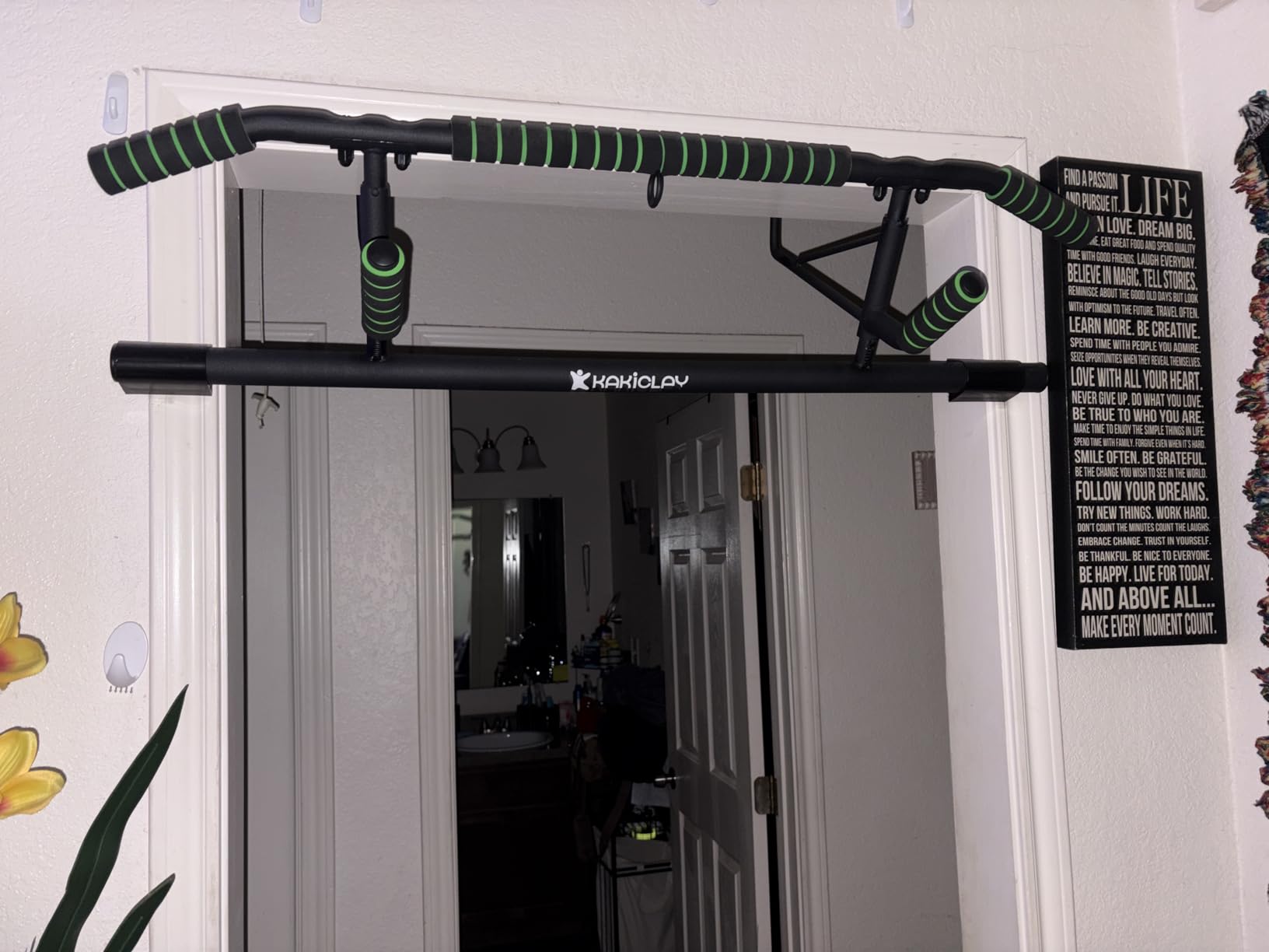 New Upgrade Pull Up Bar for Doorway - Foldable Design & Space-Saving, Upto 440 Lbs Capacity, No Screwing or Slipping - USA Original Patent, Designed, Shipped, Warranty customer photo 1