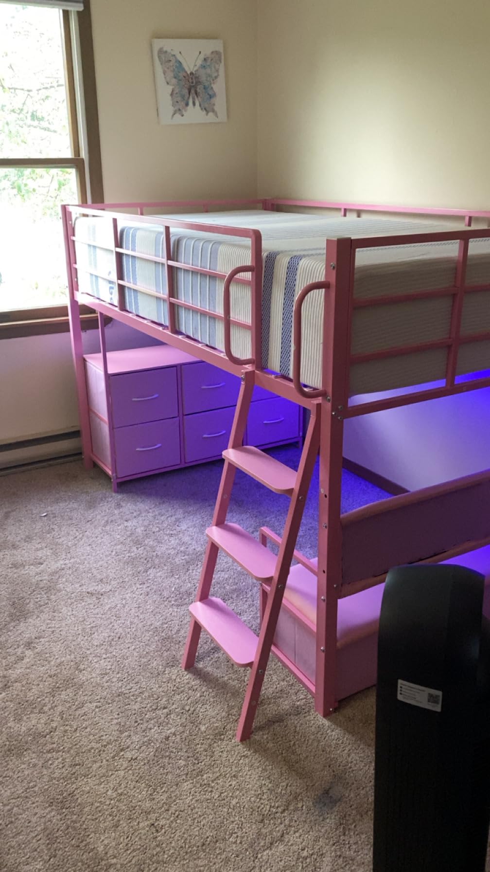 Dnxao Full Size Low Loft Bed with Desk and 9 Storage Drawers, Rustic Brown | Loft Bed Full Size with 15.8