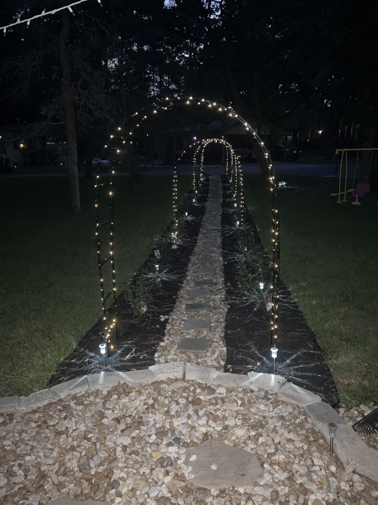 Garden Arch Trellis for Climbing Plants Outdoor - Height: 94.5