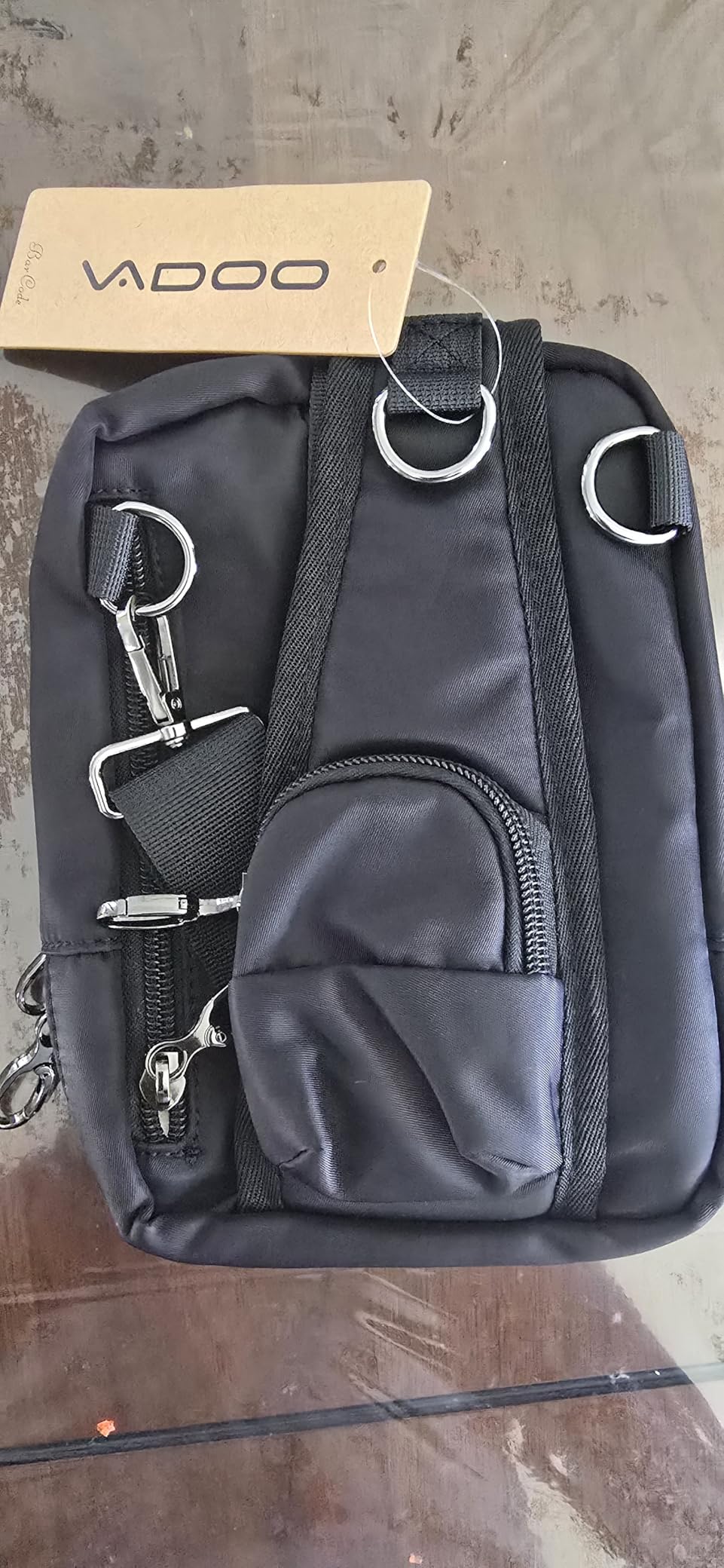 Sling Bag, Crossbody Bag with Zipper Lock, RFID Blocking & Water Resistant customer photo 2