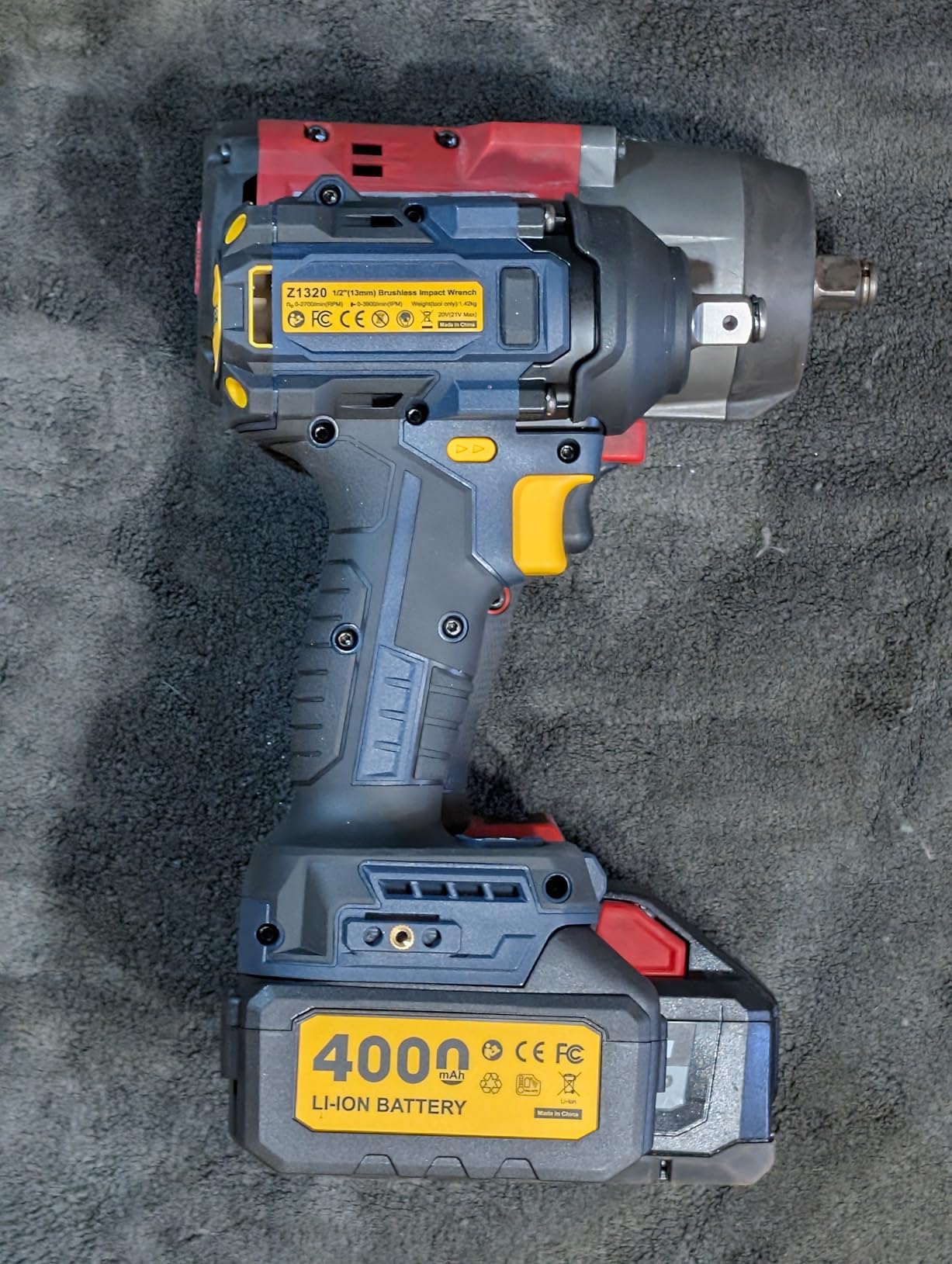 JESIMAIK Cordless Impact Wrench, 1106ft-lbs (1500N.m) 1/2
