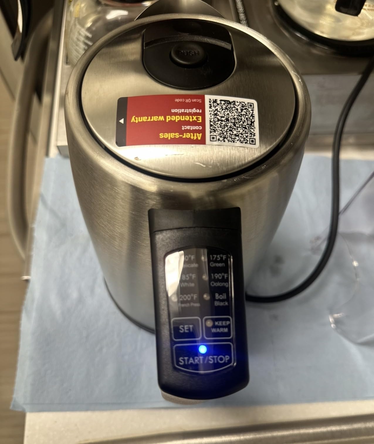 Electric Tea Kettle, PARIS RHÔNE 6 Precise Temperature Presets 1.7L Stainless Steel Electric Kettle Temperature Control, 1500W Fast Boiling Hot Water for Oolong & Green Tea with Strix Control customer photo 2