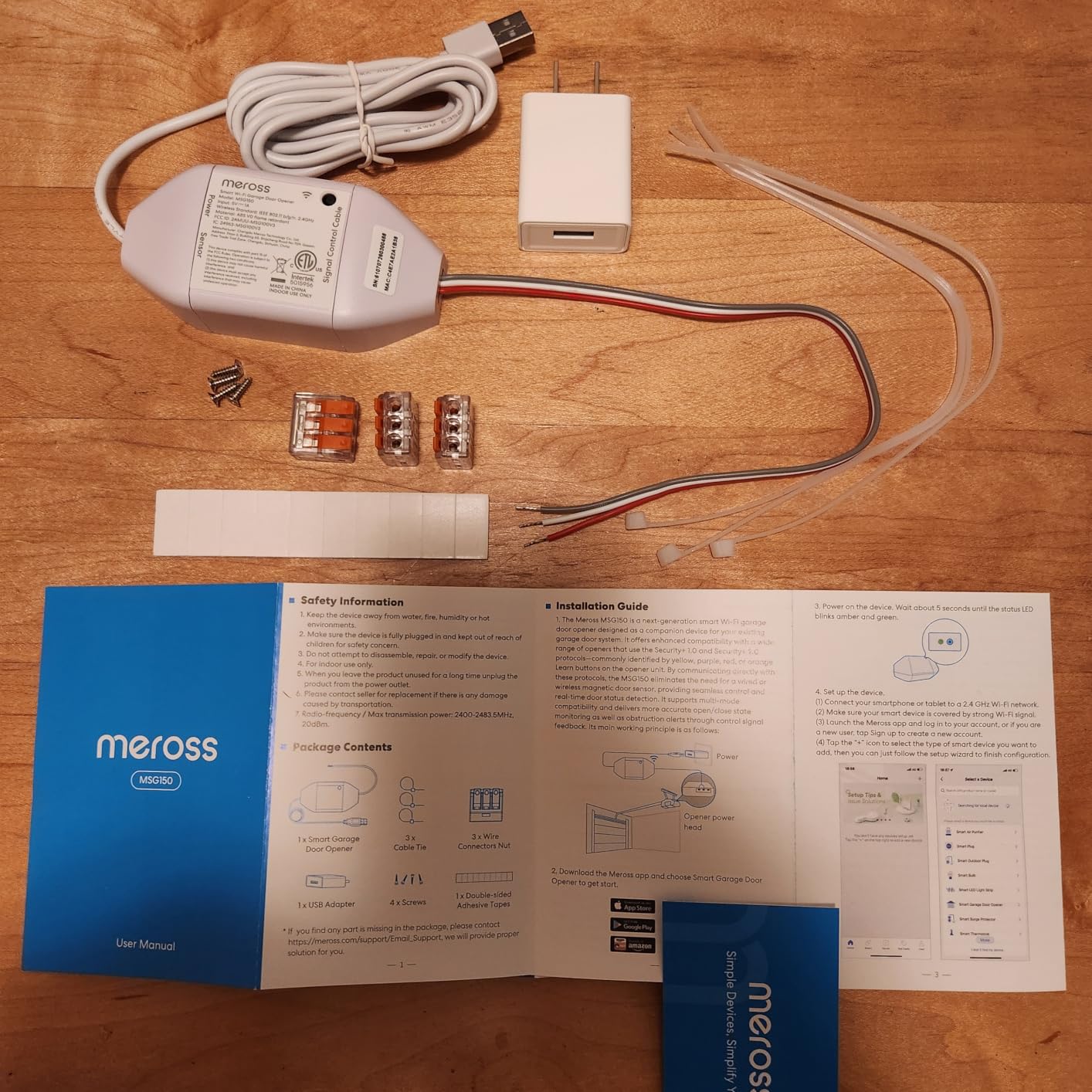 meross Smart Garage Door Opener Remote Work with Alexa and Google | App and Voice Control, Compatible with SmartThings, History Check, Auto Close, Enhanced Compatibility, Non-HomeKit Version customer photo 1