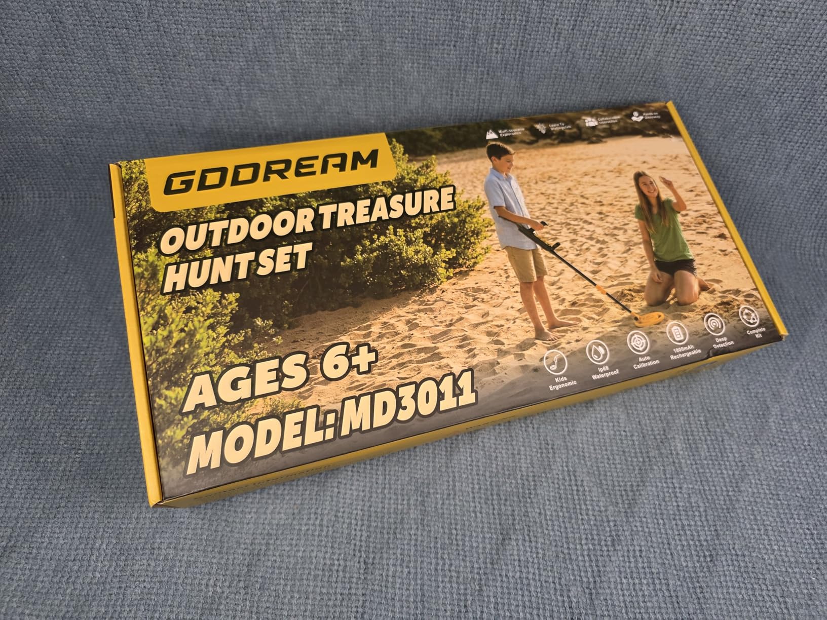Metal Detector for Kids, Rechargeable Treasure Finder with LCD Display | 31.5