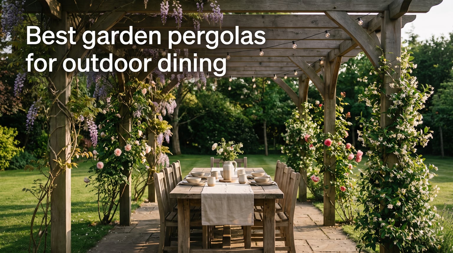 Best garden pergolas for outdoor dining