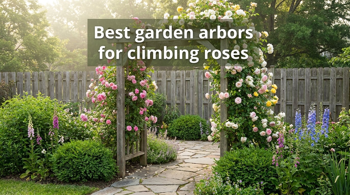 Best garden arbors for climbing roses