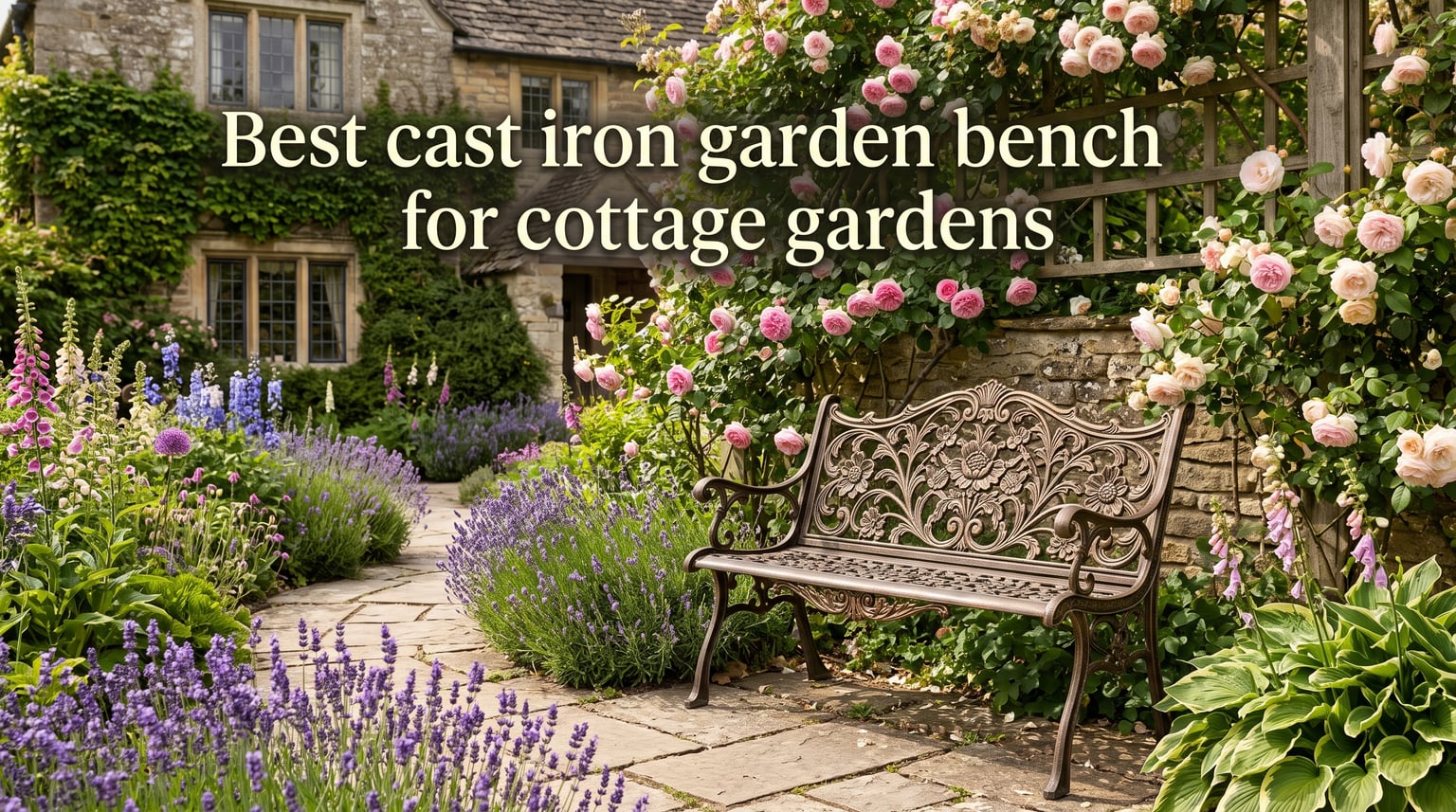 Best cast iron garden benches for cottage gardens