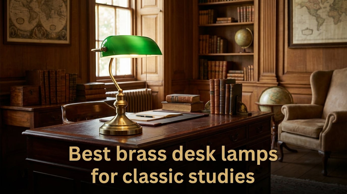 Best brass desk lamps for classic studies
